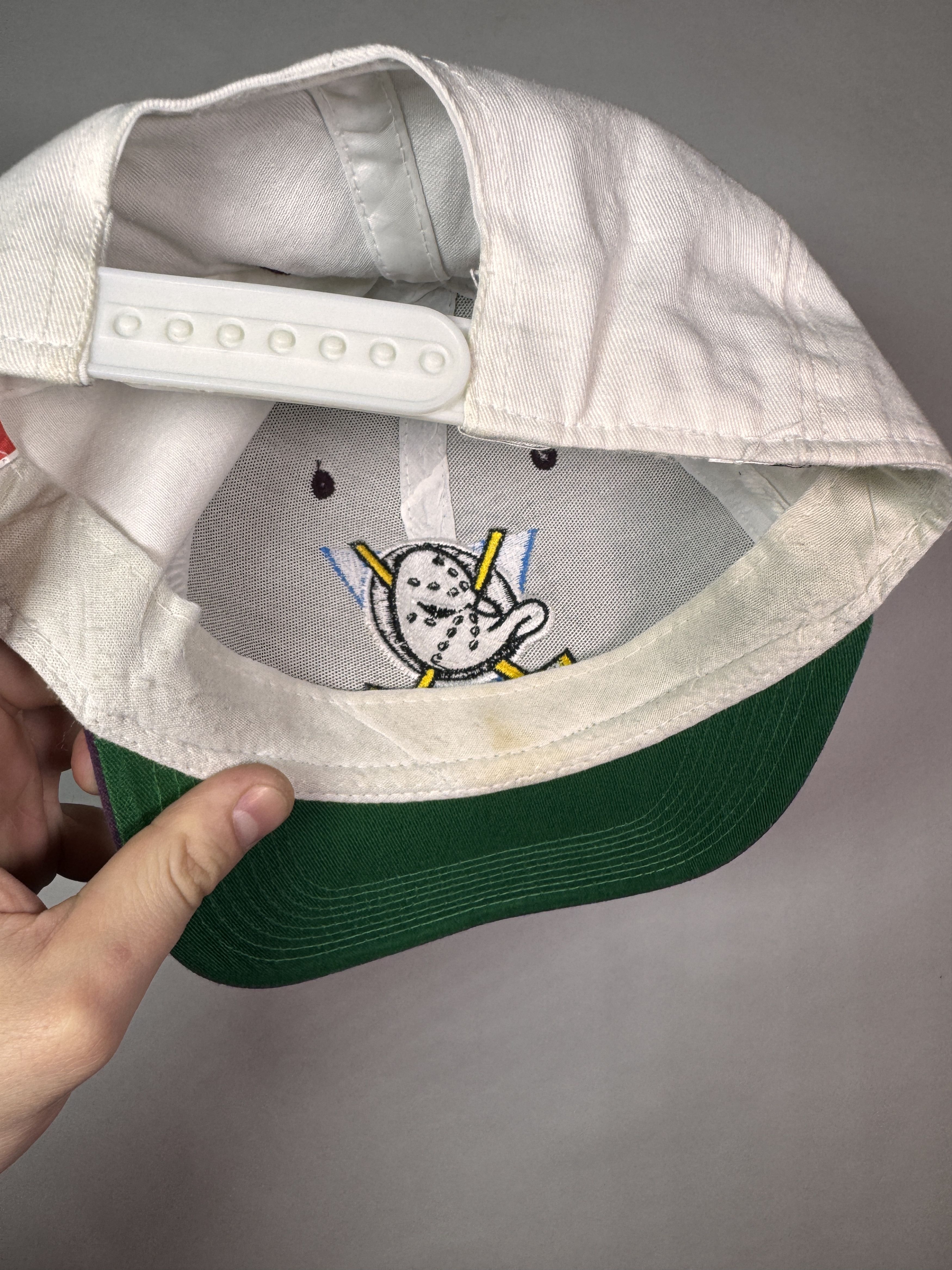 NHL Vintage 90s Mighty Ducks of Anaheim Cap Hockey Team Hat Size ONE SIZE - 4 Thumbnail