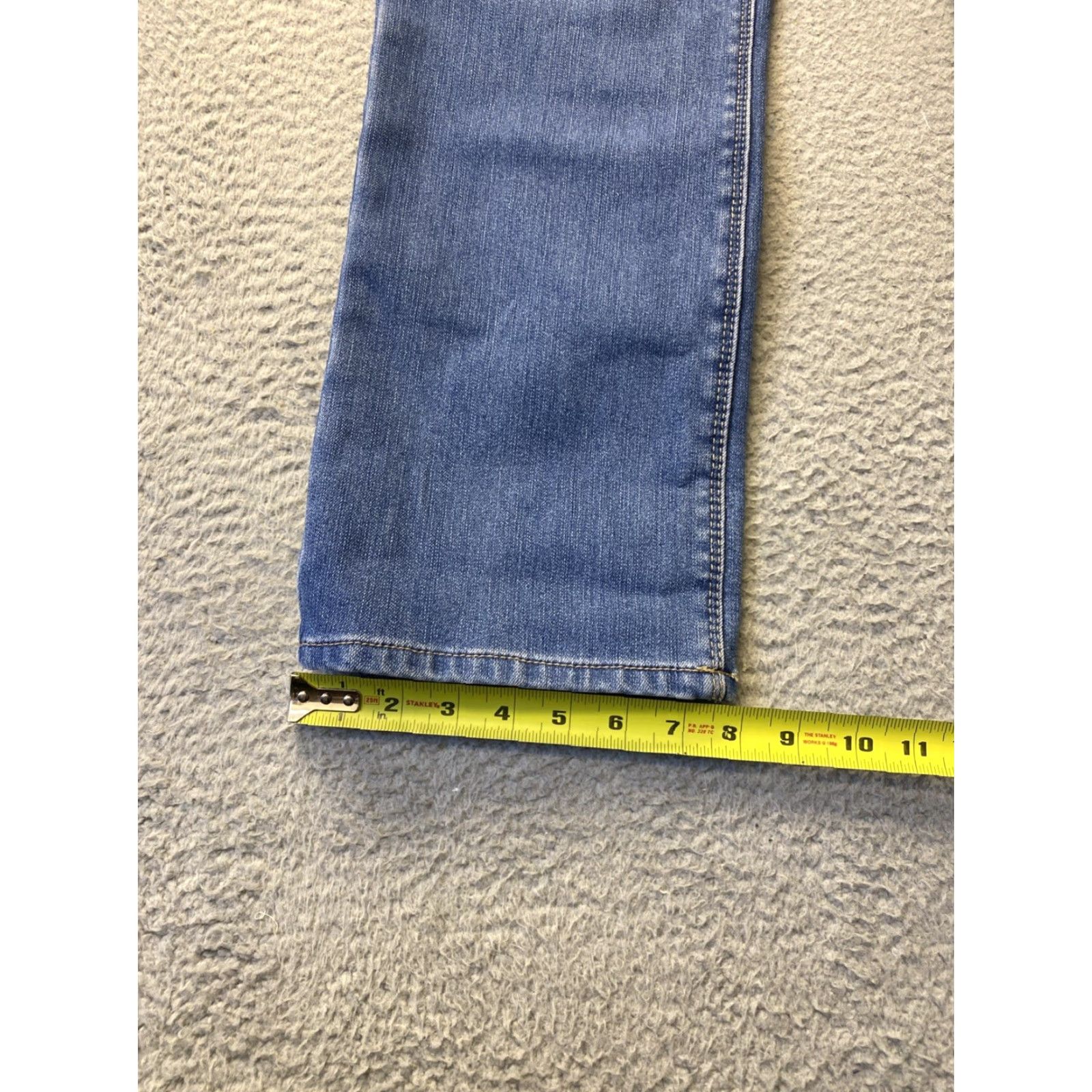 Vintage Natural Reflections Jeans Womens 6 Straight Fleece Lined Flannel Pants Blue 30 Inseam Medium Denim Cotton Polyester Spandex 5-Pocket Winter Size 28" / US 6 / IT 42 - 7 Thumbnail
