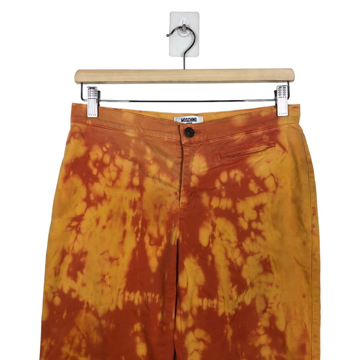 Japanese Brand 🔥Rare Acid Wash Design Trousers Moschino Japan Size 30" / US 8 / IT 44 - 3 Thumbnail
