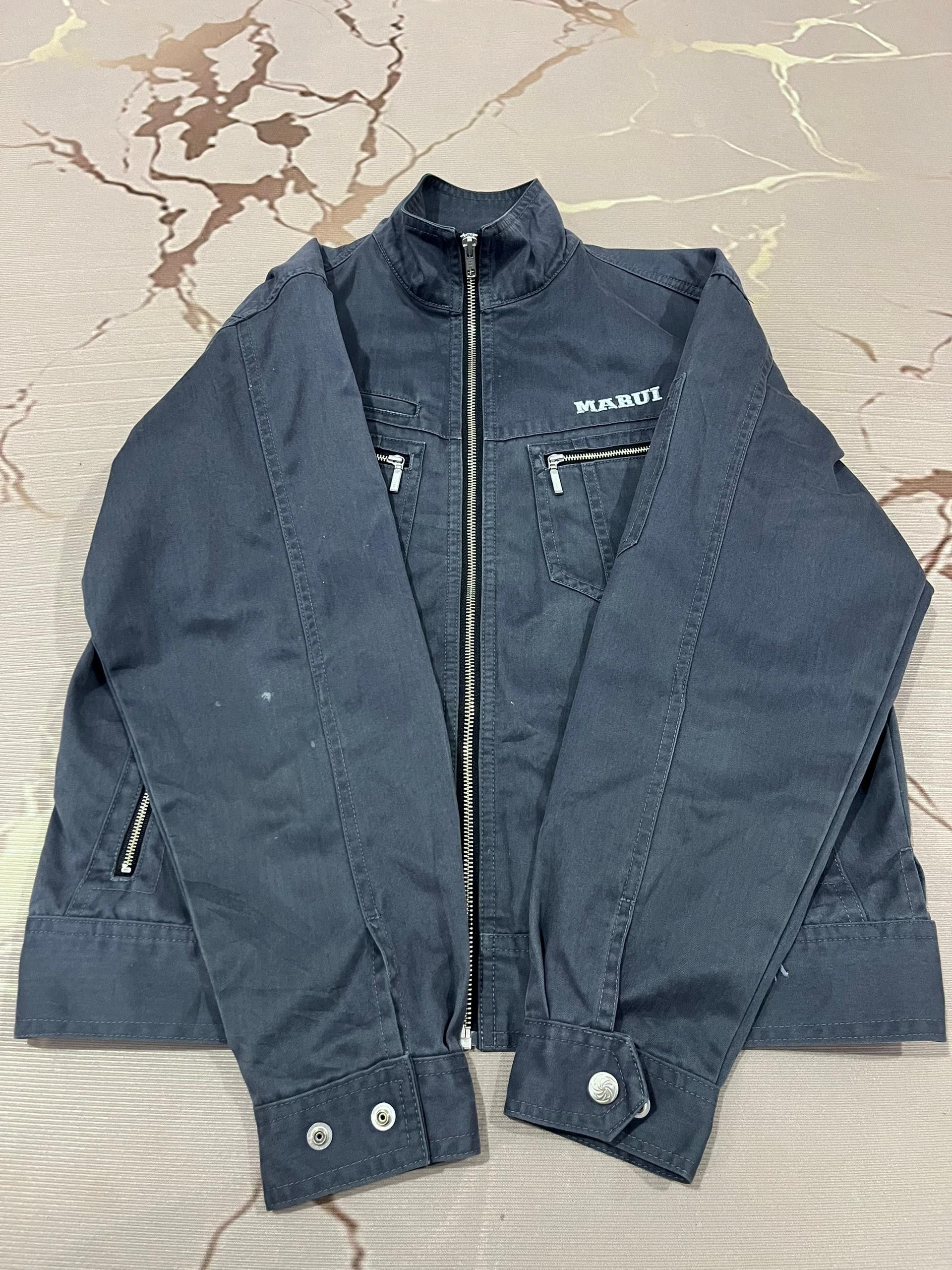 Japanese Brand Jawin Japanese Workwear Navy Zip Jacket Size US M / EU 48-50 / 2 - 6 Thumbnail