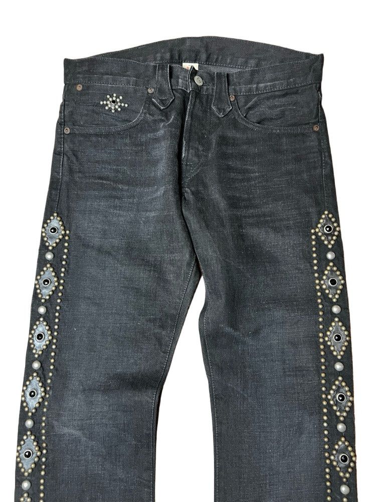 RRL Ralph Lauren Ralph Lauren Double RRL Studded Western Slim Fit Men's Jeans Size US 29 - 1 Thumbnail