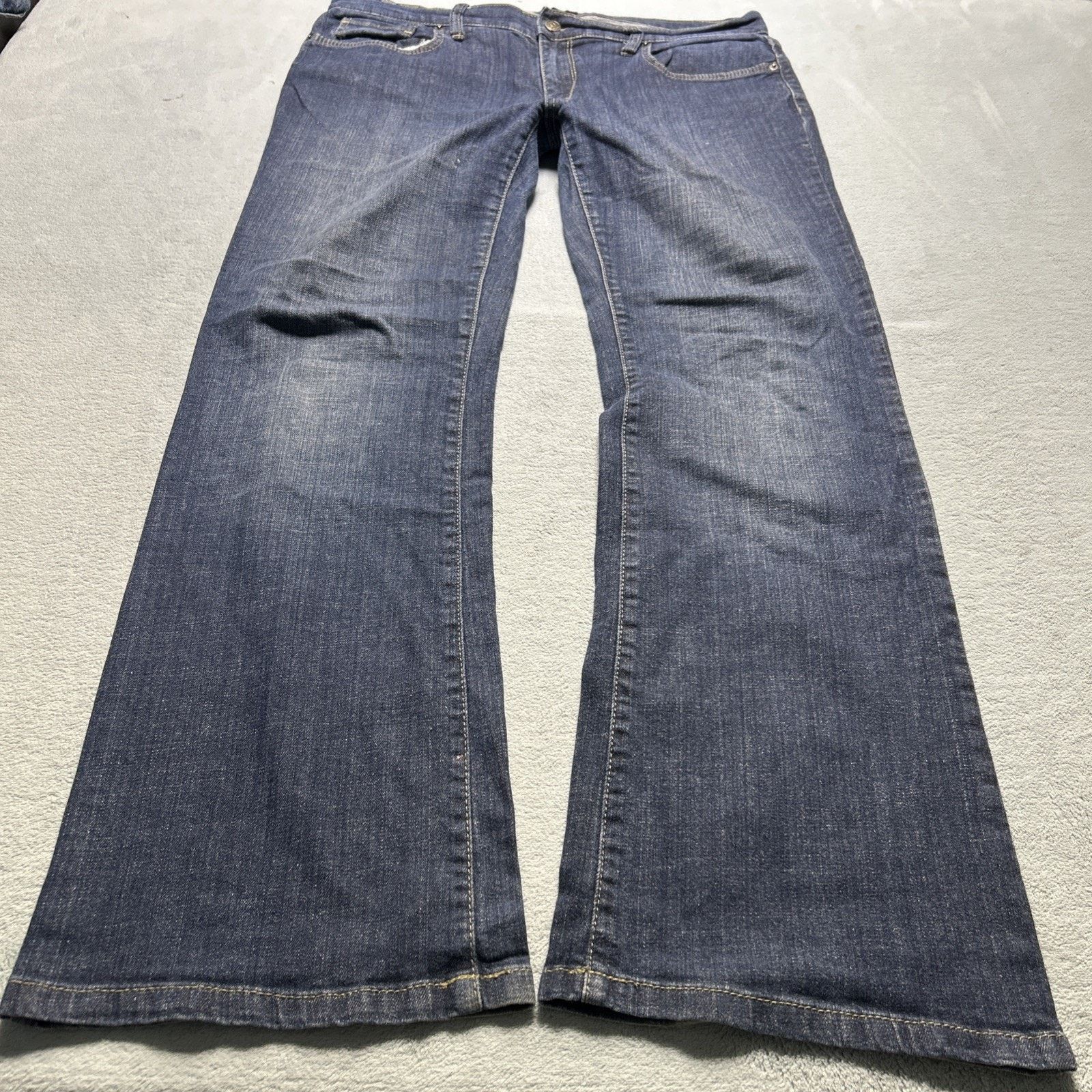 7 For All Mankind 2000s BCBG Beyond Baggy Jeans Womens 14 38x32 Hamilton Wide Size 36" / US 14 / IT 50 - 2 Thumbnail