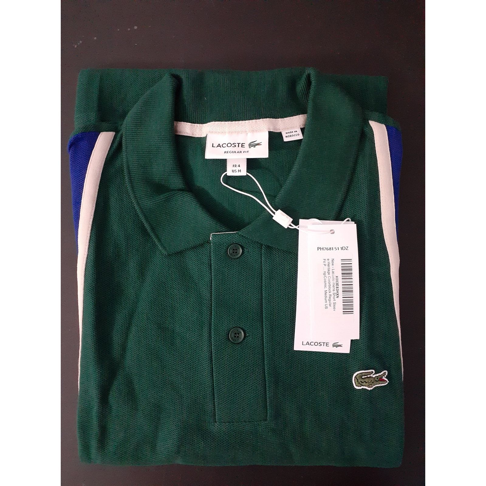 Lacoste Lacoste Men's Heritage Regular Fit Polo Swing/Cosmic M Size US M / EU 48-50 / 2 - 2 Thumbnail