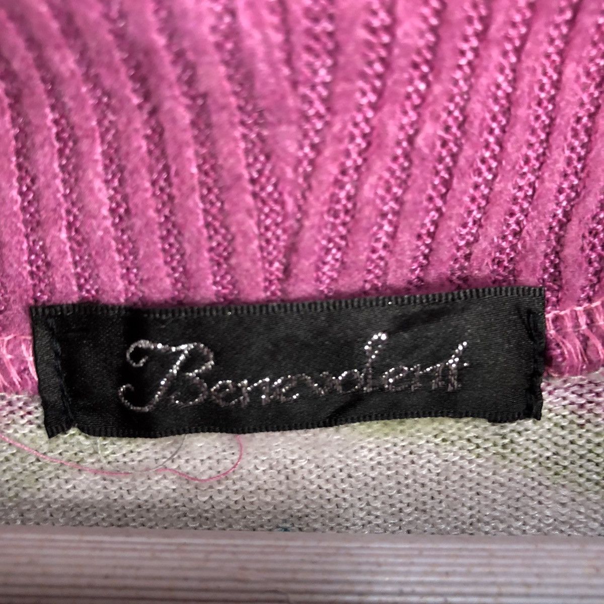 Homespun Knitwear × Japanese Brand Benevolent Pink art Knitwear #A2498 Size XL / US 12-14 / IT 48-50 - 9 Thumbnail