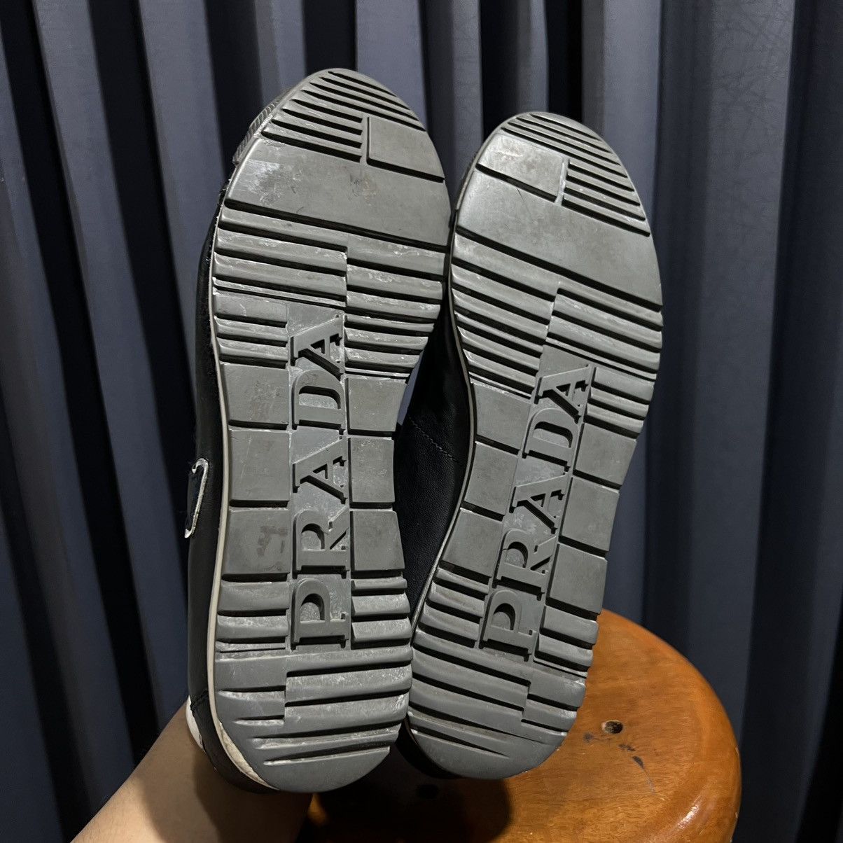 Prada Prada milano Leather Black Sneakers Size US 8 / EU 41 - 6 Thumbnail