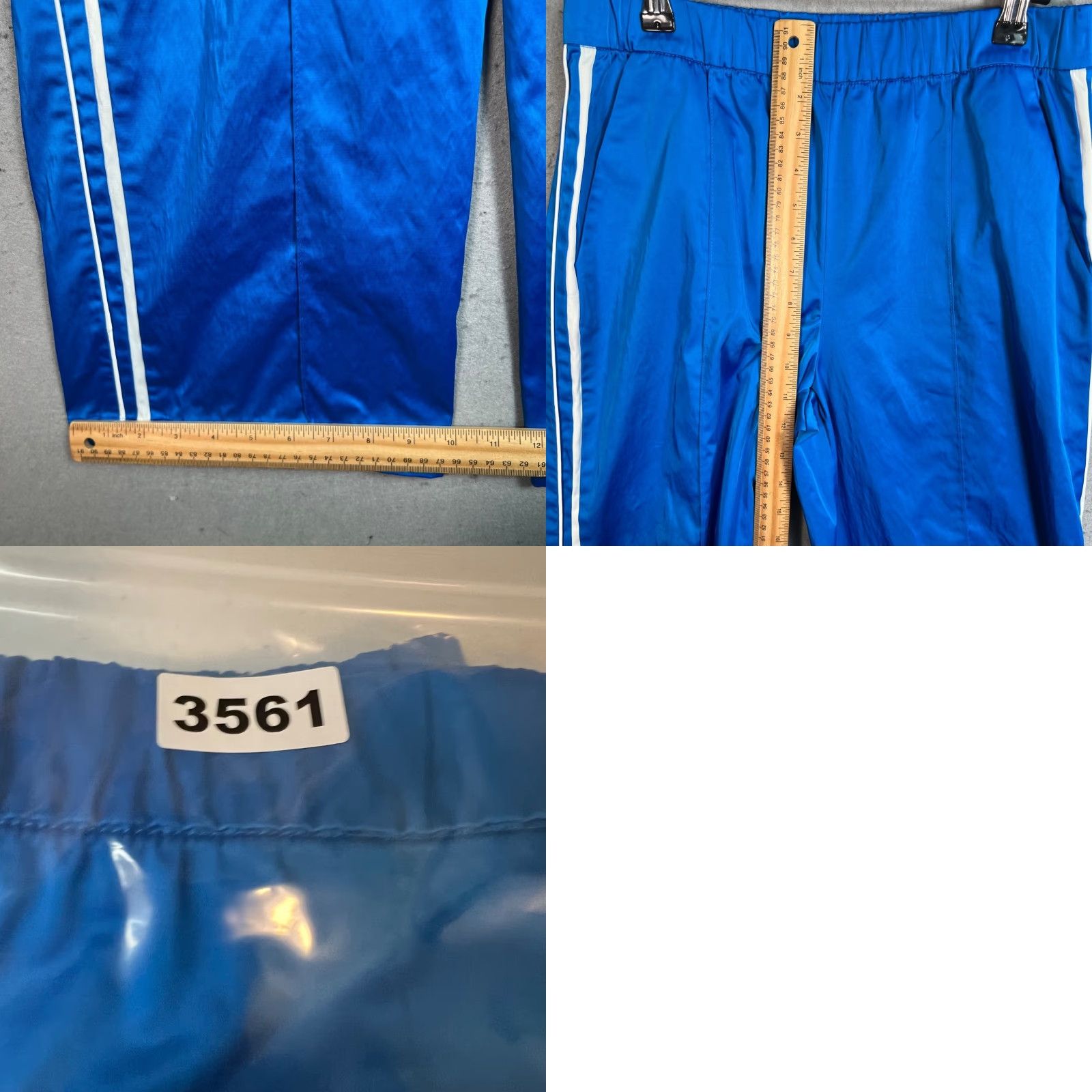 Zara Zara Womens Small Blue Wide-Leg Track Pants Polyester Blend Pants Track Pants Womens Small Blue Wide-Leg Zara Size 28" / US 6 / IT 42 - 8 Thumbnail