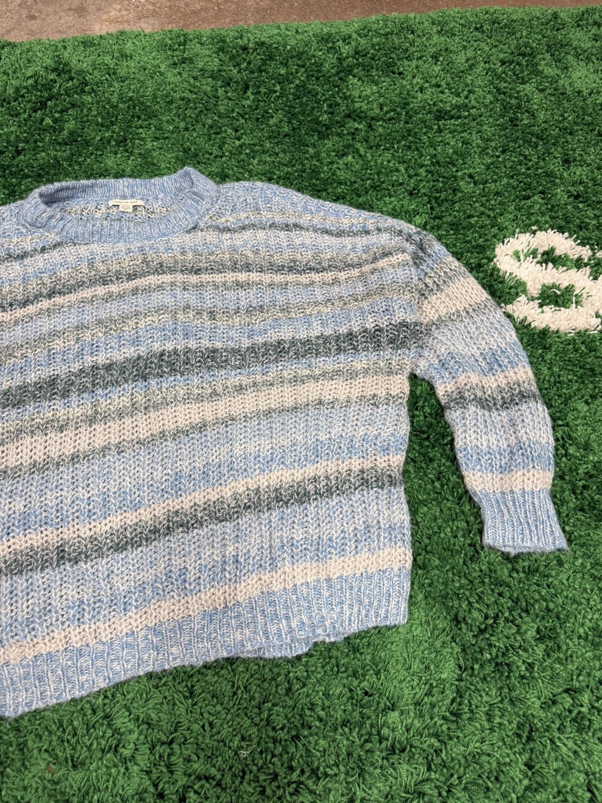 American Eagle Outfitters American Eagle Outfitters Blue Knit Yarn Sweater XL Size US XL / EU 56 / 4 - 4 Thumbnail