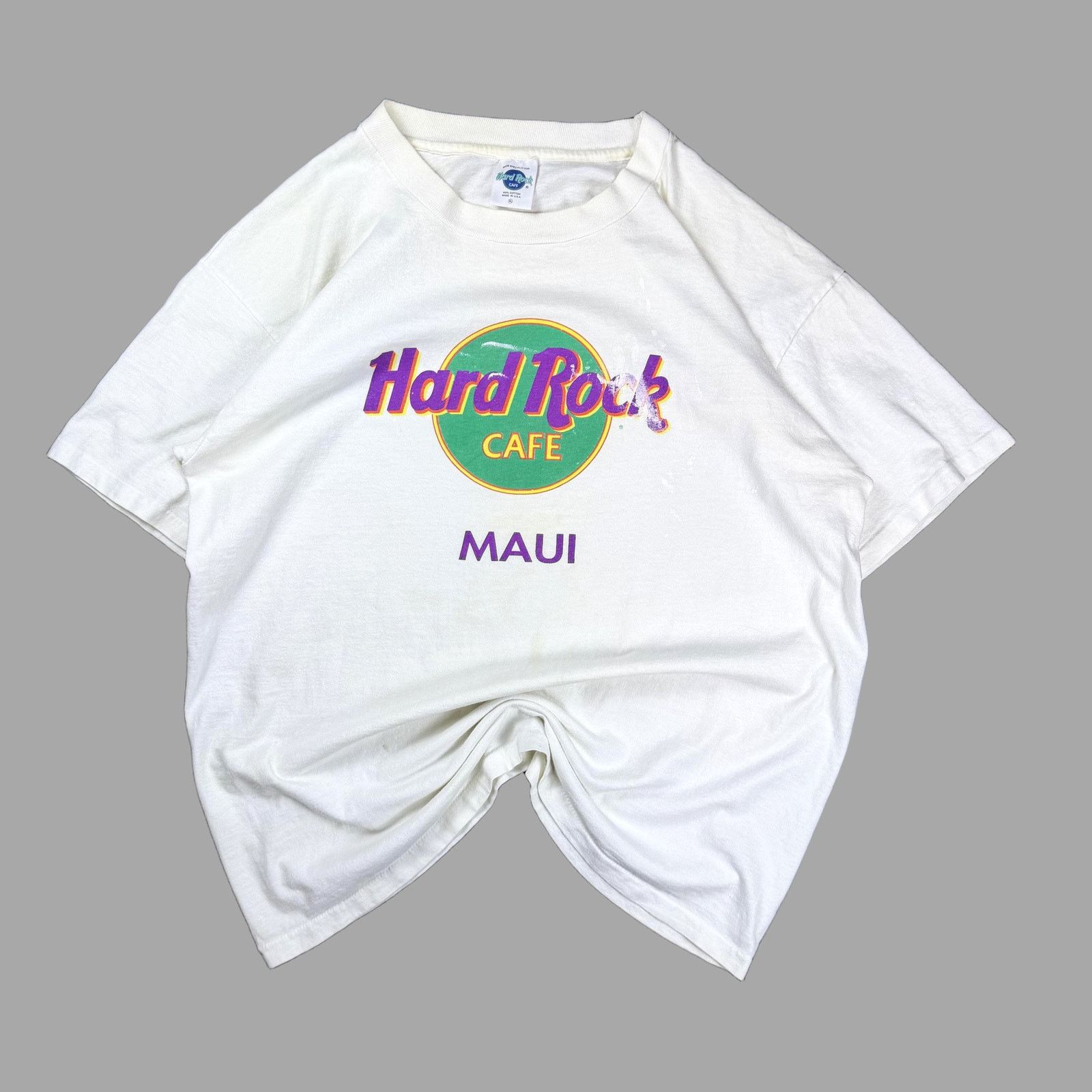 Hard Rock Cafe Vintage Hard Rock Cafe Maui Single Stitch T-Shirt XL Size US XL / EU 56 / 4 - 2 Thumbnail