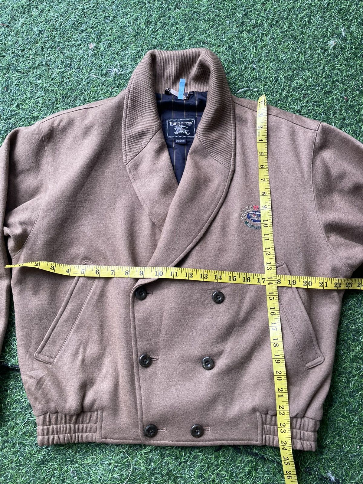 Burberry Auth Burberry Wool Bomber Jacket – Embroidered Crest Logo Size US M / EU 48-50 / 2 - 4 Thumbnail
