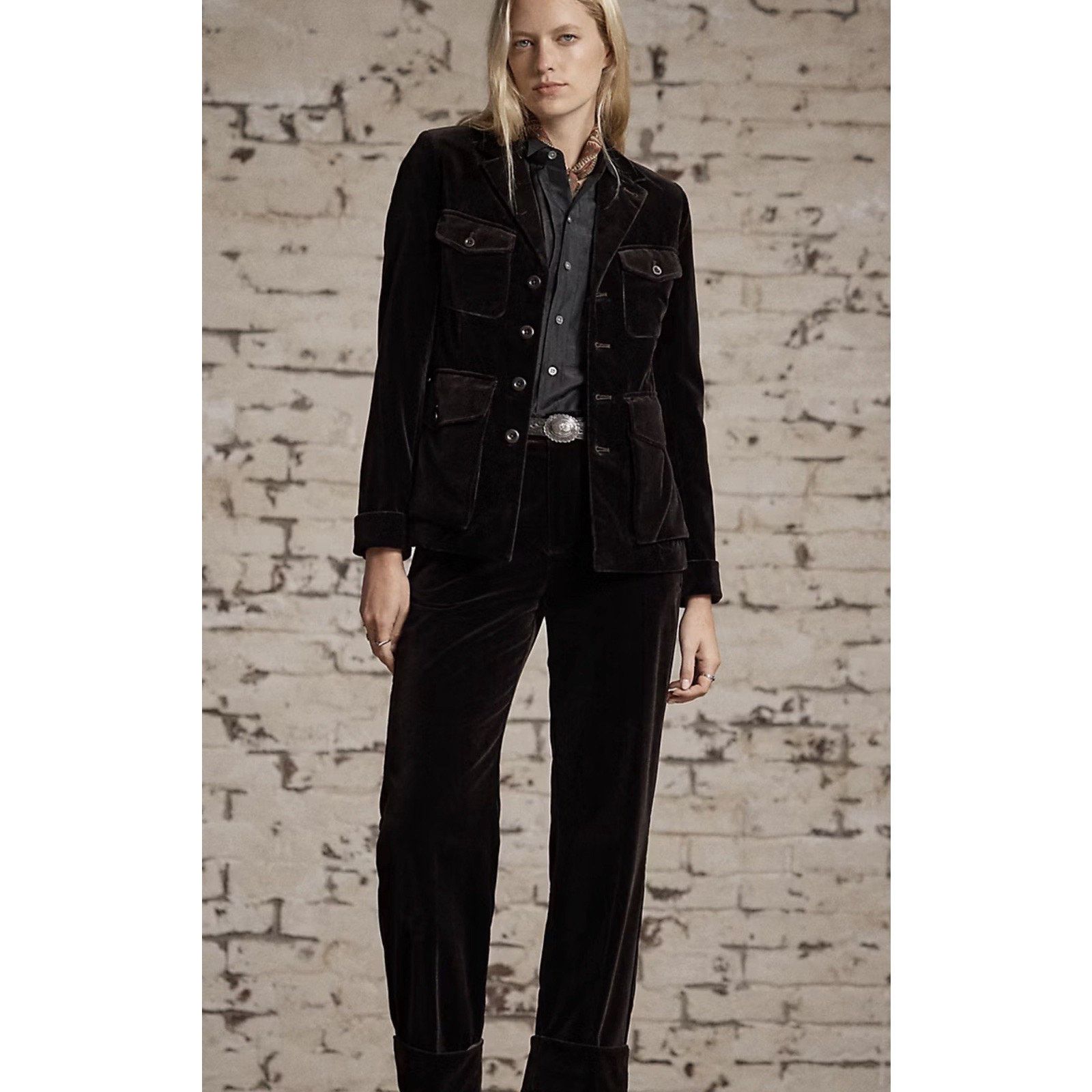 RRL Ralph Lauren RRL Ralph Lauren Women's Cotton Velvet Jacket Size US 2 NWT! Size XS / US 0-2 / IT 36-38 - 2 Thumbnail