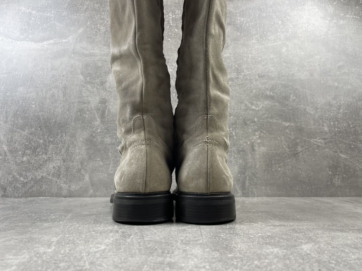 Santoni × Vintage Santoni Beige Half Brogue Suede Zip Belted Hight Boots Size US 9 / IT 39 - 7 Thumbnail