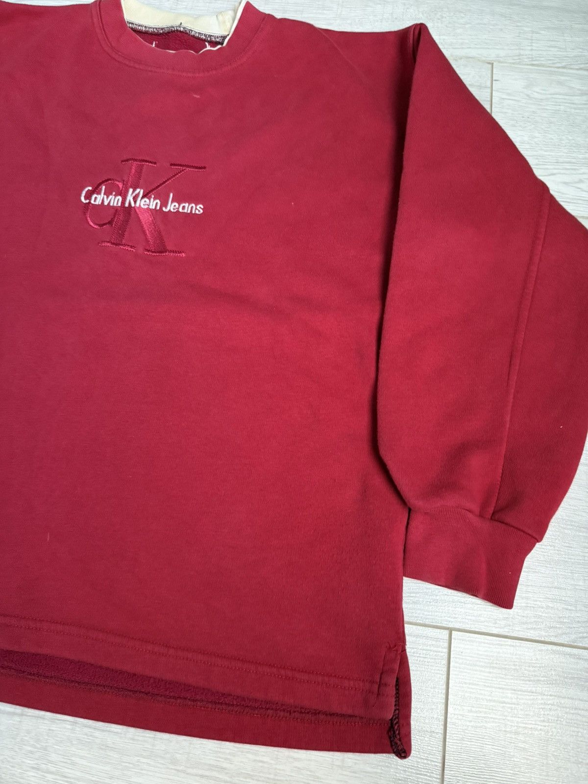Calvin Klein × Vintage Vintage Calvin Klein oversized sweatshirt Size US L / EU 52-54 / 3 - 2 Thumbnail