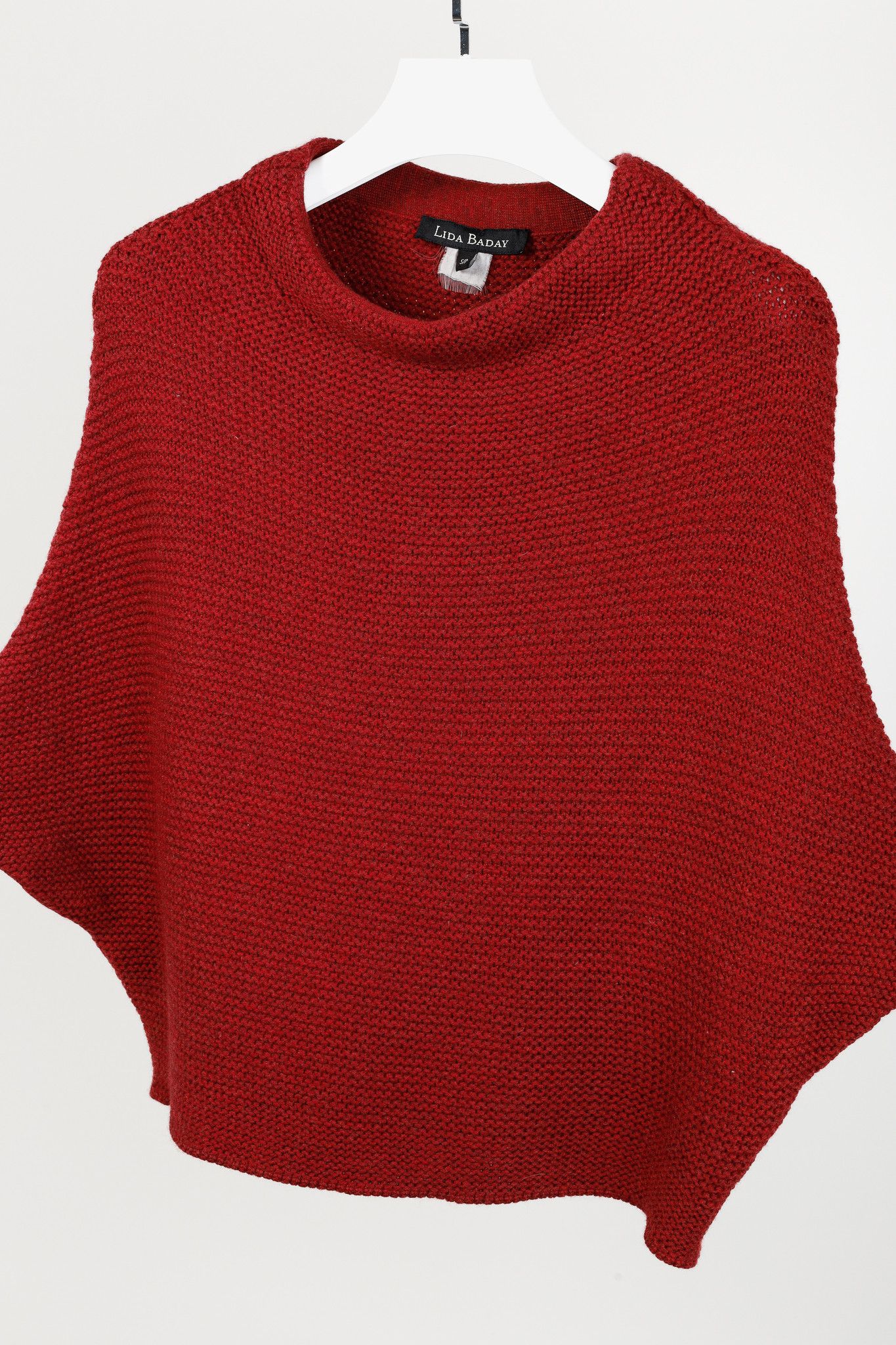 Other Lida Baday Red Knit Dolman-Sleeve Sweater Size S / US 4 / IT 40 - 2 Thumbnail