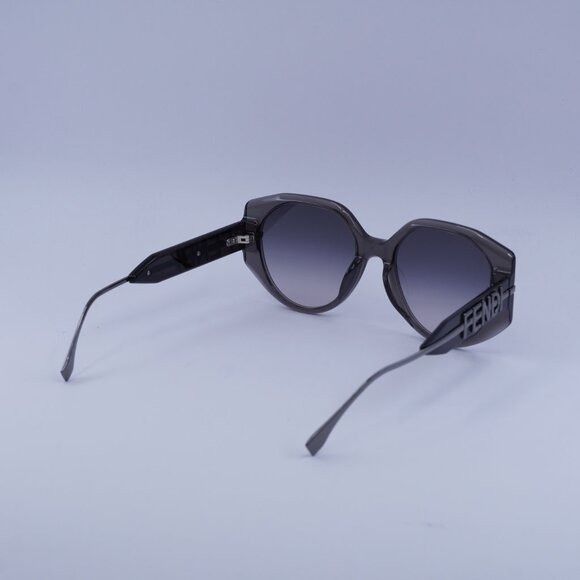 Fendi Fendi FE40083U 20B Sunglasses Shiny Grey Butterfly Frame Size ONE SIZE - 9 Thumbnail