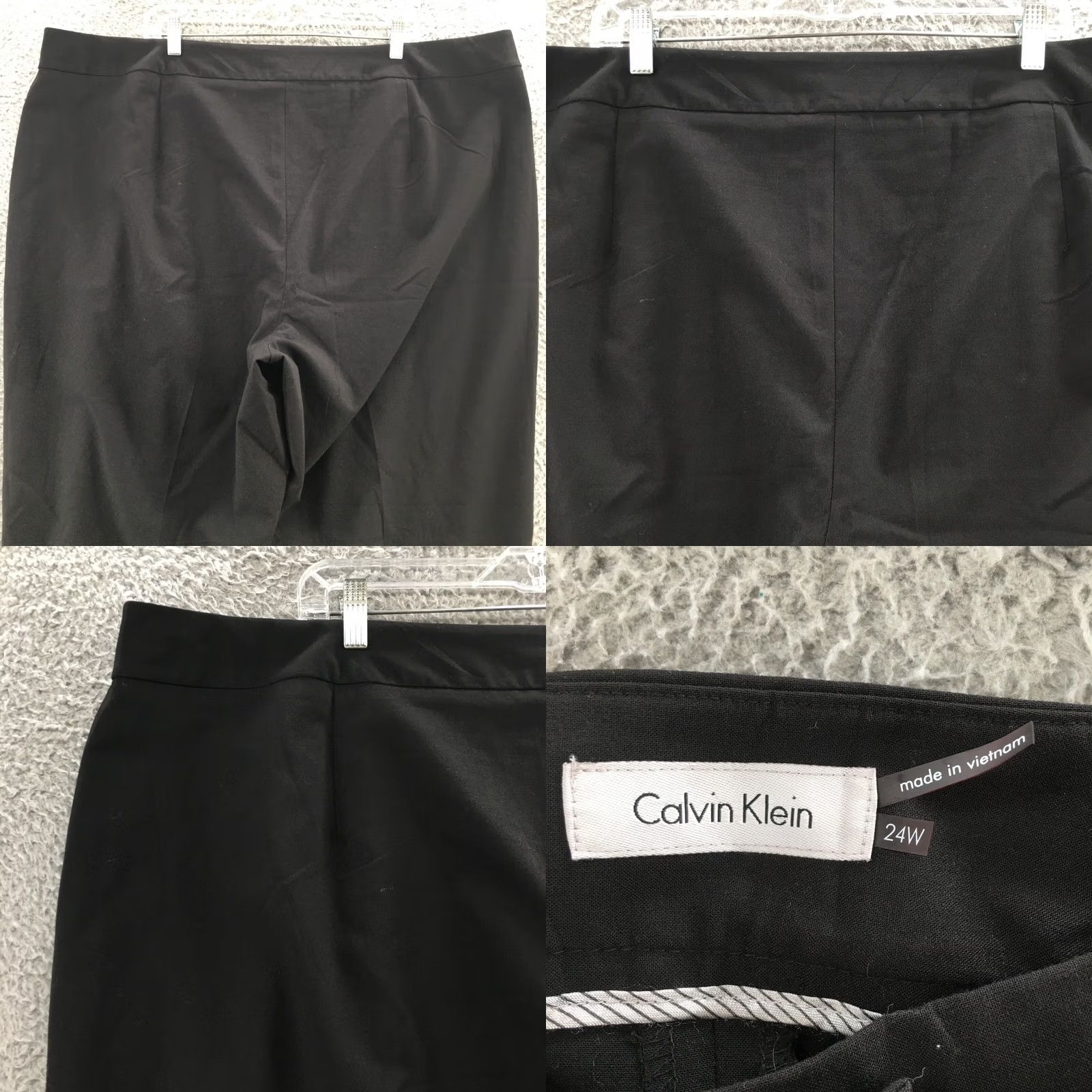 Calvin Klein Calvin Klein Chino Pants Womens 24W Black High Rise Flat Front Casual Slim Straight Leg Mens Womens Girls Boys? Size 42" / US 20 - 9 Thumbnail