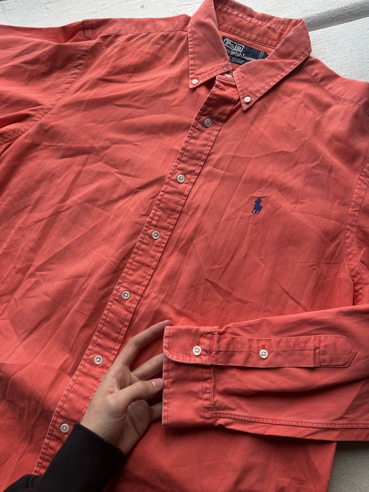 Other 🚨 VNTG Y2K Polo Ralph Lauren Shirt flannel RARE long SLEEVE Size US XL / EU 56 / 4 - 5 Thumbnail
