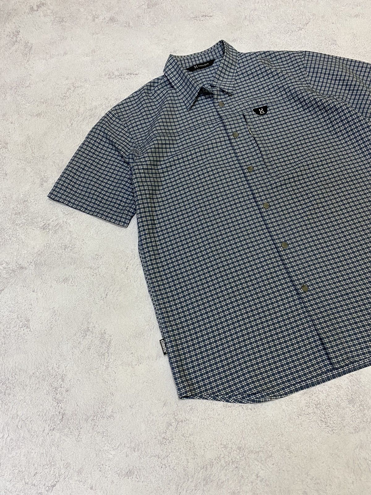 Haglofs Haglofs Blue Check Short Sleeve Shirt Size US XL / EU 56 / 4 - 3 Thumbnail