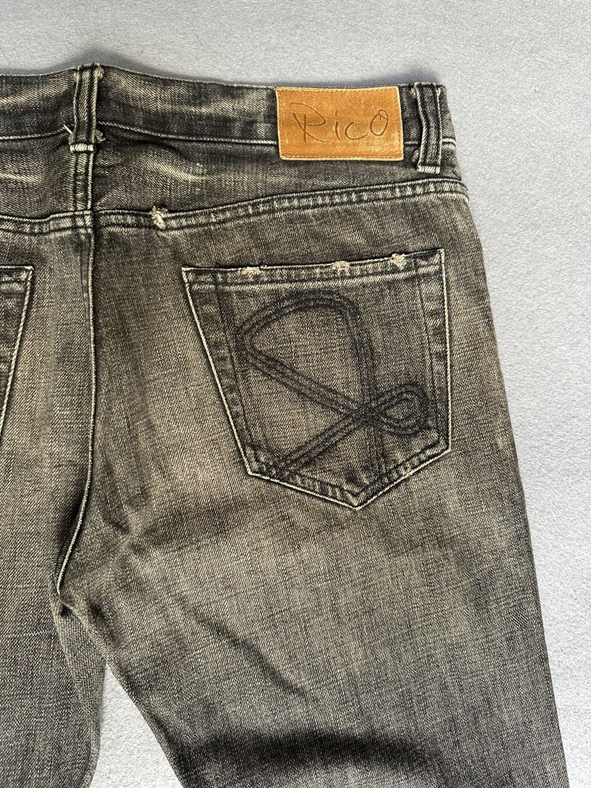 Japanese Brand Rico Japan Distressed Denim Size US 32 / EU 48 - 16 Thumbnail