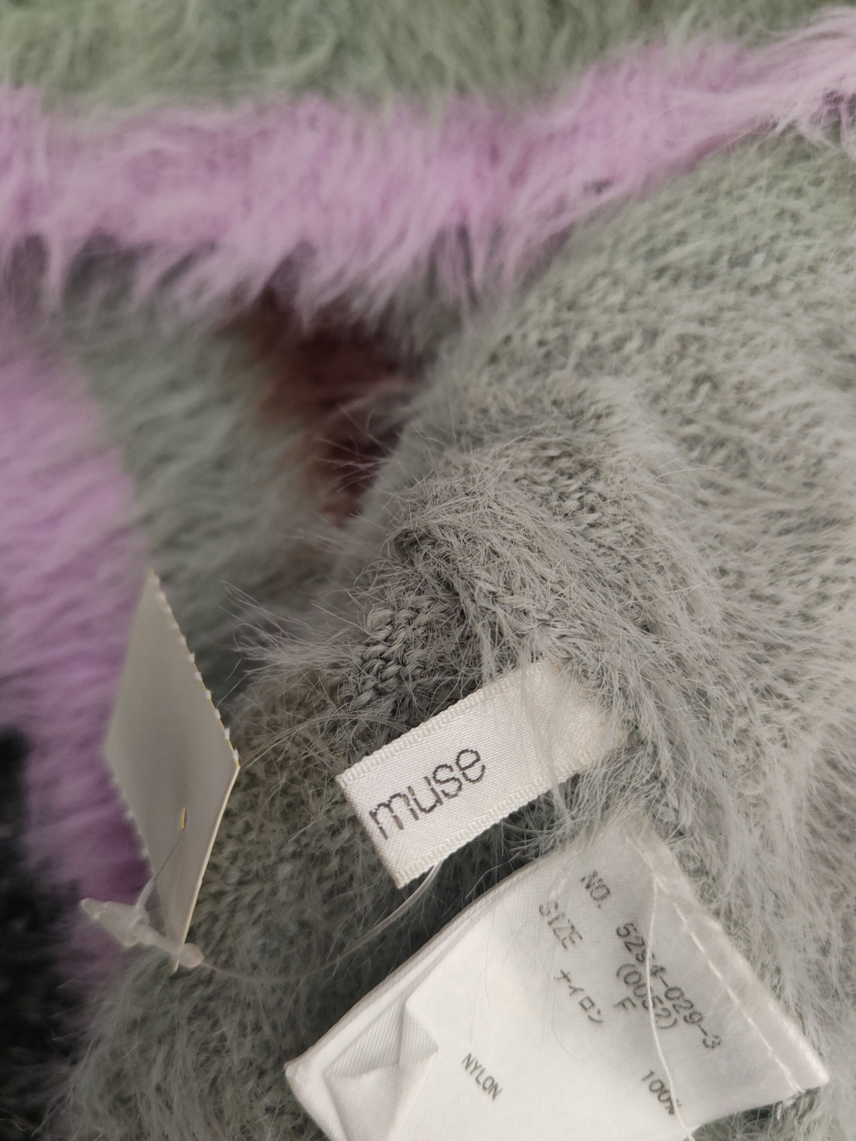 Japanese Brand DL Muse muse Gray Fur Mohair shaggy Knitwear #46-989 Size M / US 6-8 / IT 42-44 - 13 Thumbnail