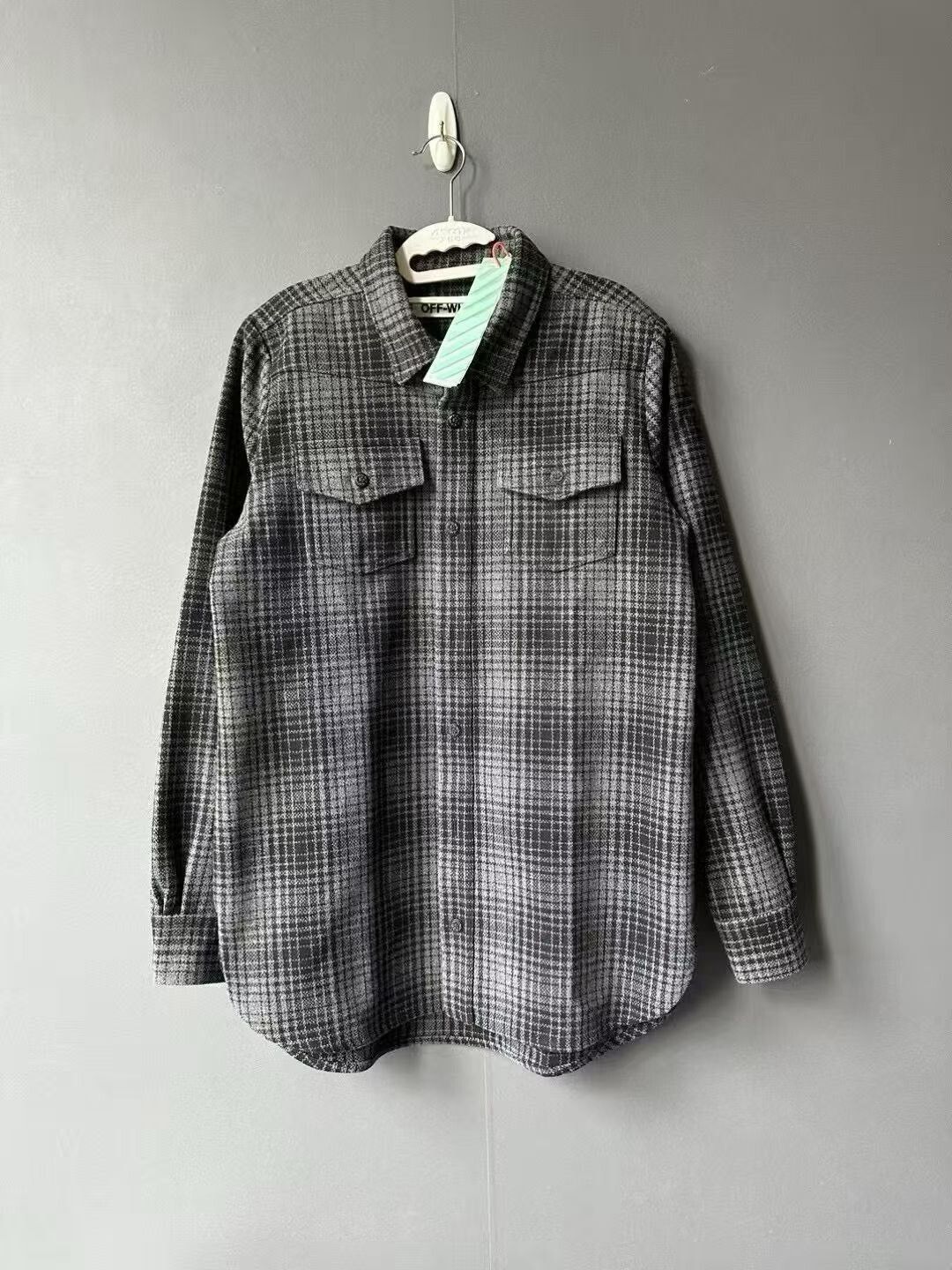 Japanese Brand Off White Plaid Shirt Size US S / EU 44-46 / 1 - 1 Thumbnail
