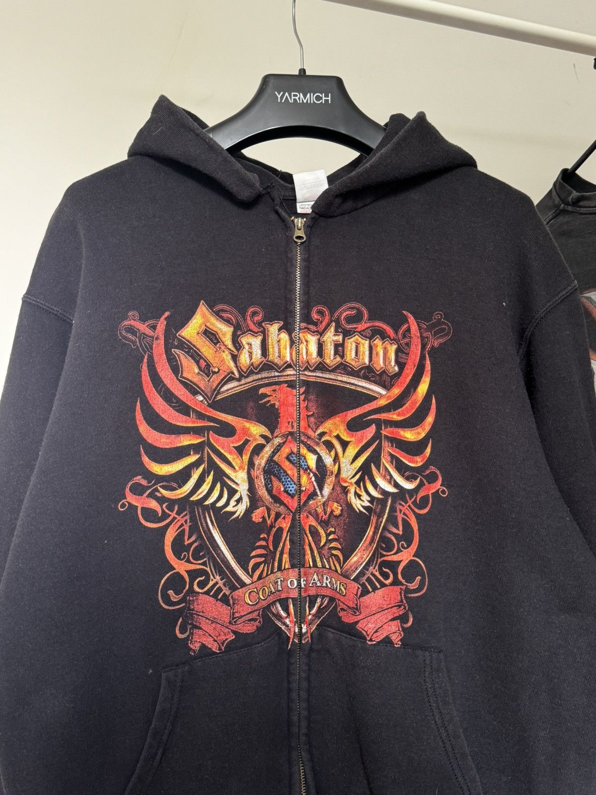 Vintage Vintage Sabaton Coat Of Arts Printed Zip Hoodie Size US L / EU 52-54 / 3 - 2 Thumbnail
