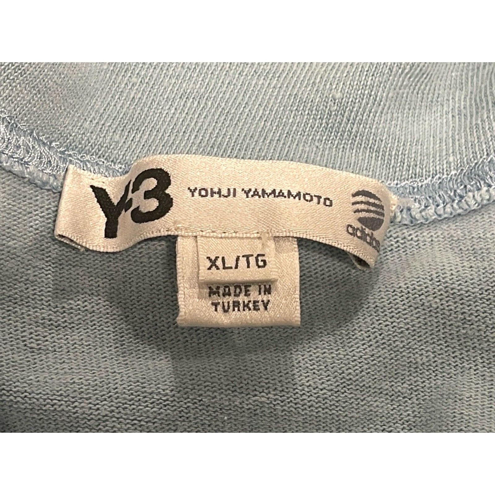 Yohji Yamamoto VINTAGE Yohji Yamamoto X Adidas Y-3 Long Sleeve Shirt Unisex Adults XL Blue Linen Cotton Size US XL / EU 56 / 4 - 2 Thumbnail