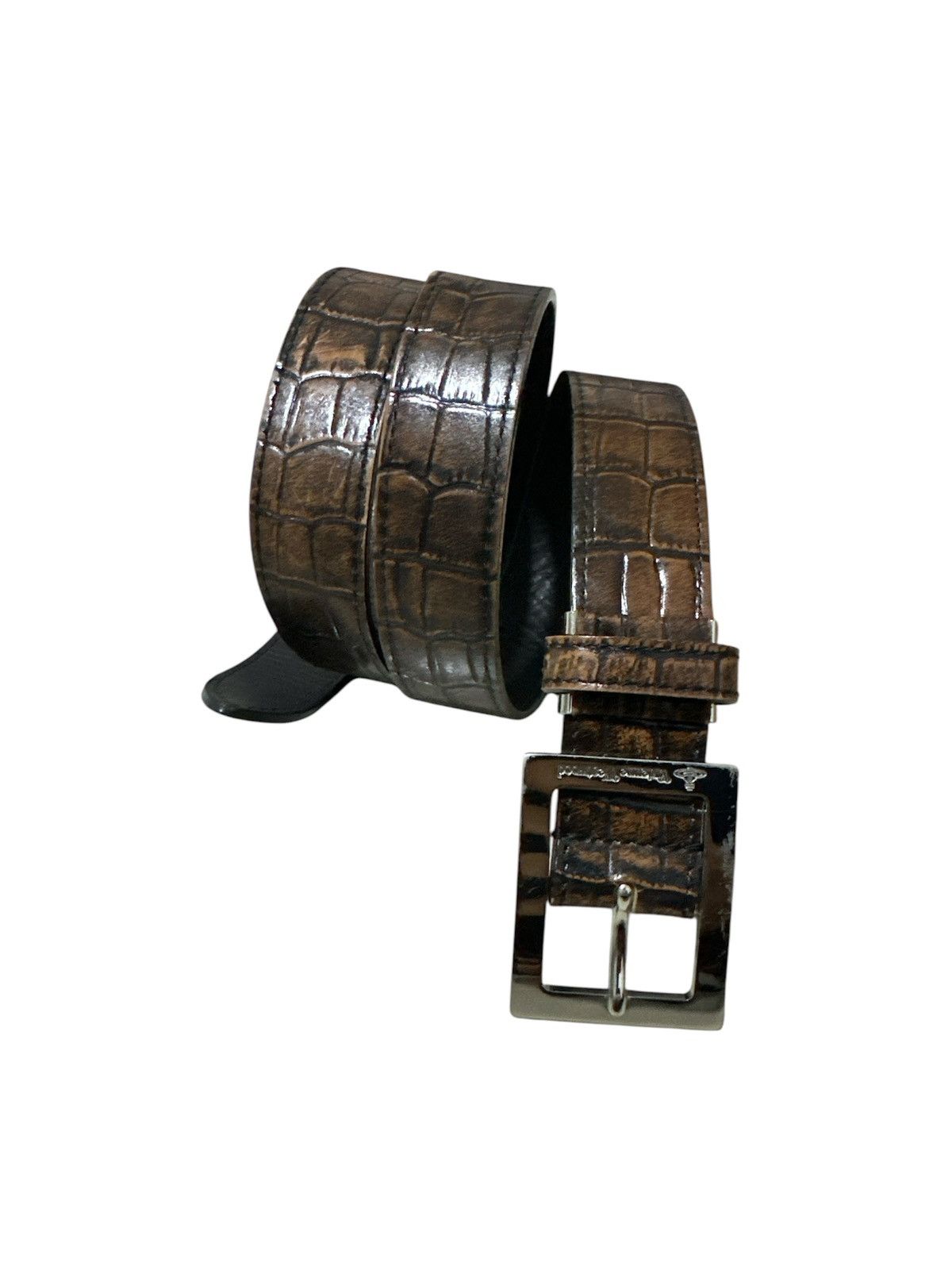 Vivienne Westwood Buckle Crocodile Leather Belt Design