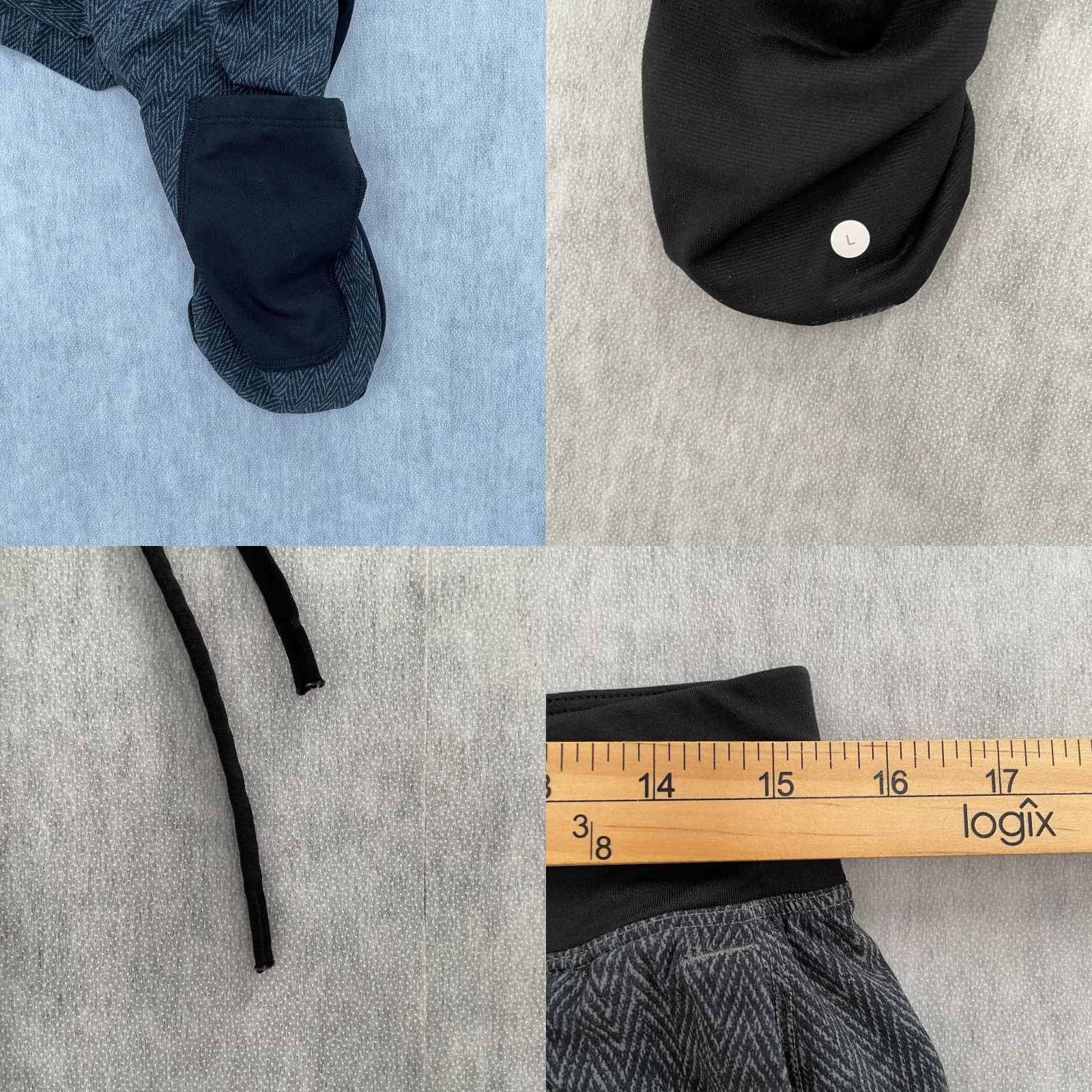Lululemon Lululemon T.H.E. Unlined Short Mens L Gray Drawstring Side Pocket Activewear Size US 33 - 8 Thumbnail