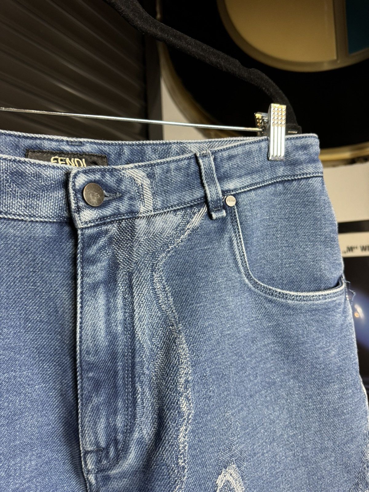 Fendi Fendi Roma Moonlight Relaxed Denim Jeans - 36/34 Size US 36 / EU 52 - 10 Thumbnail