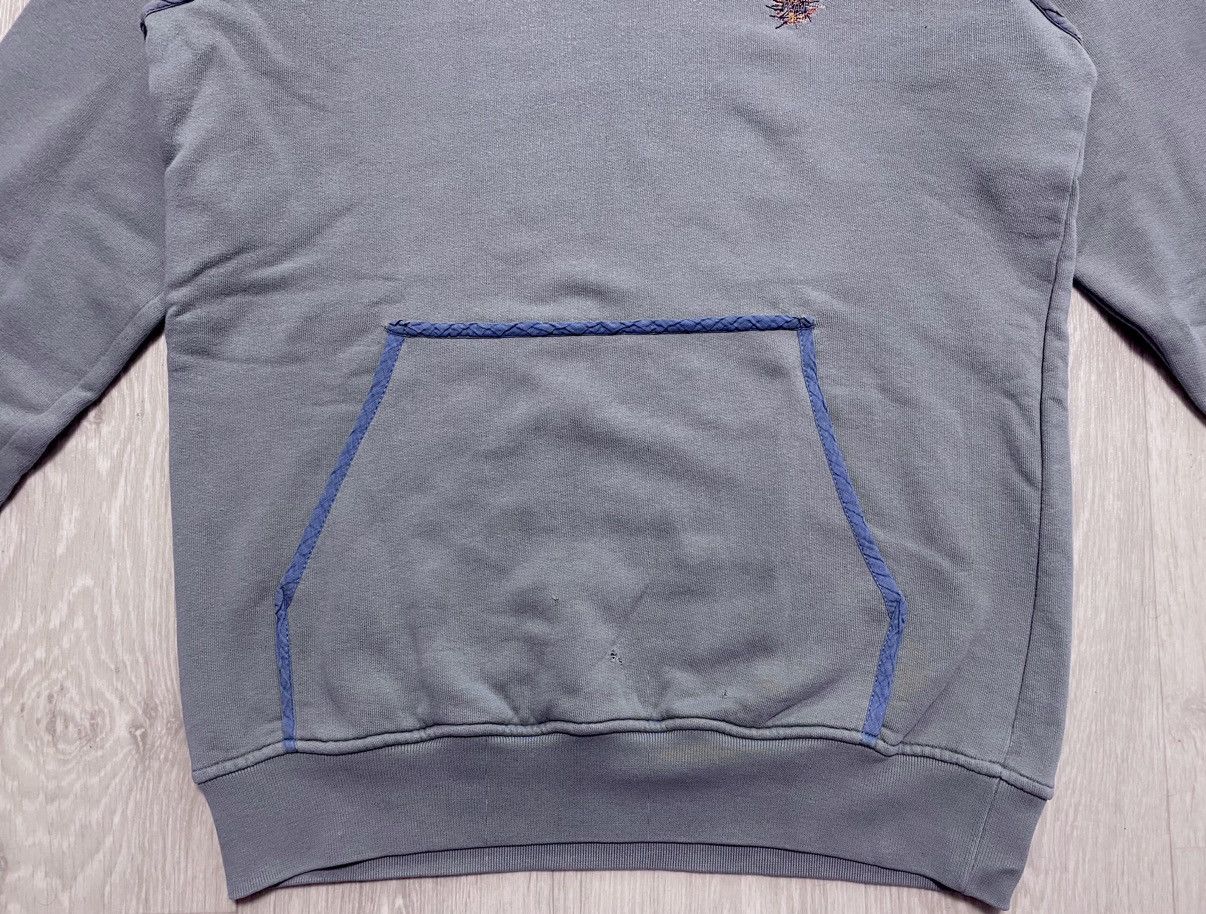 Raf by Raf Simons Raf Simons Distressed Blue Cotton Hoodie Embroidered Logo Size US L / EU 52-54 / 3 - 8 Thumbnail