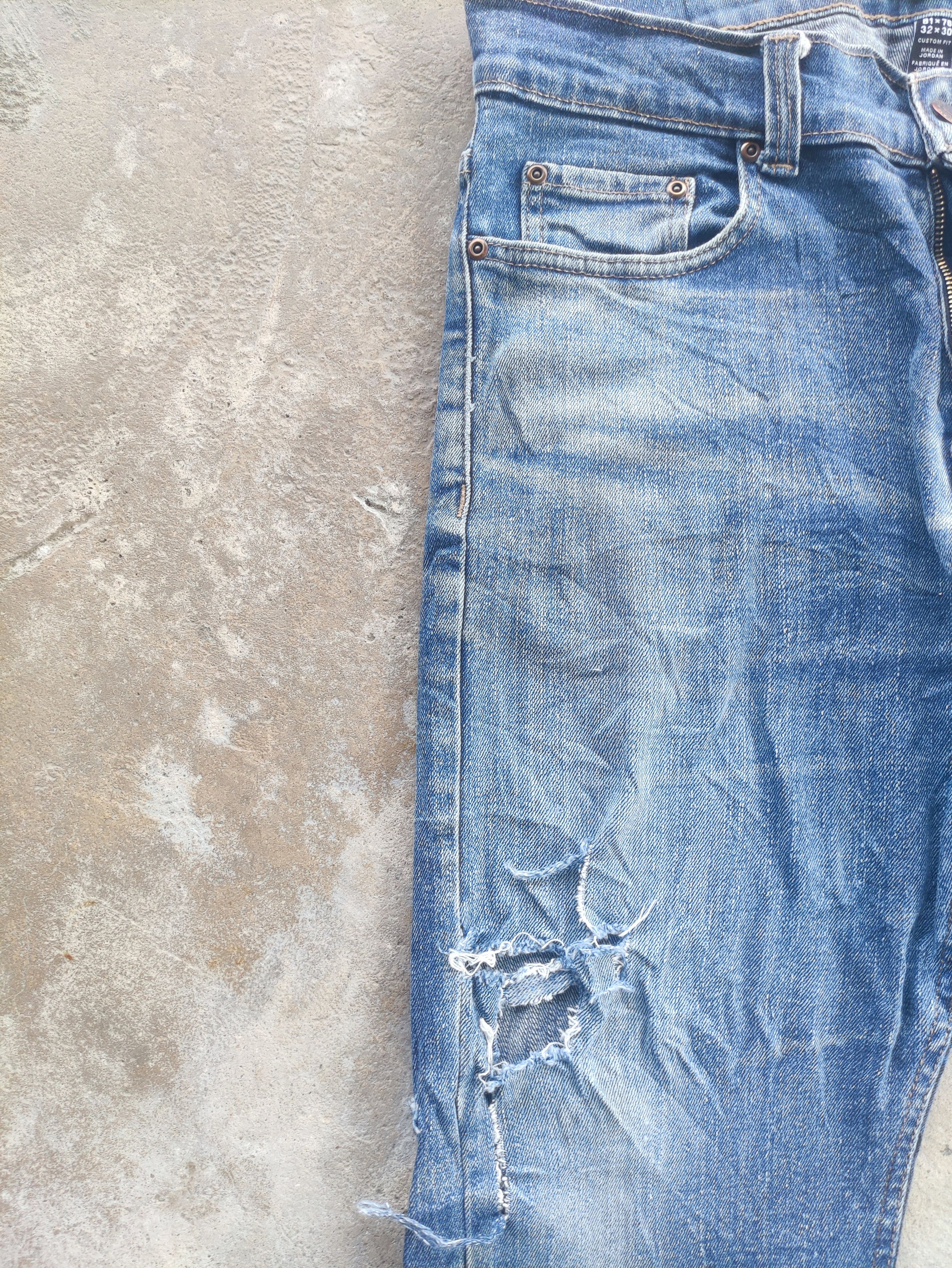 Kirkland Signature Vintage Kirkland Brand Distressed Faded Denim Pants Size US 33 - 5 Thumbnail