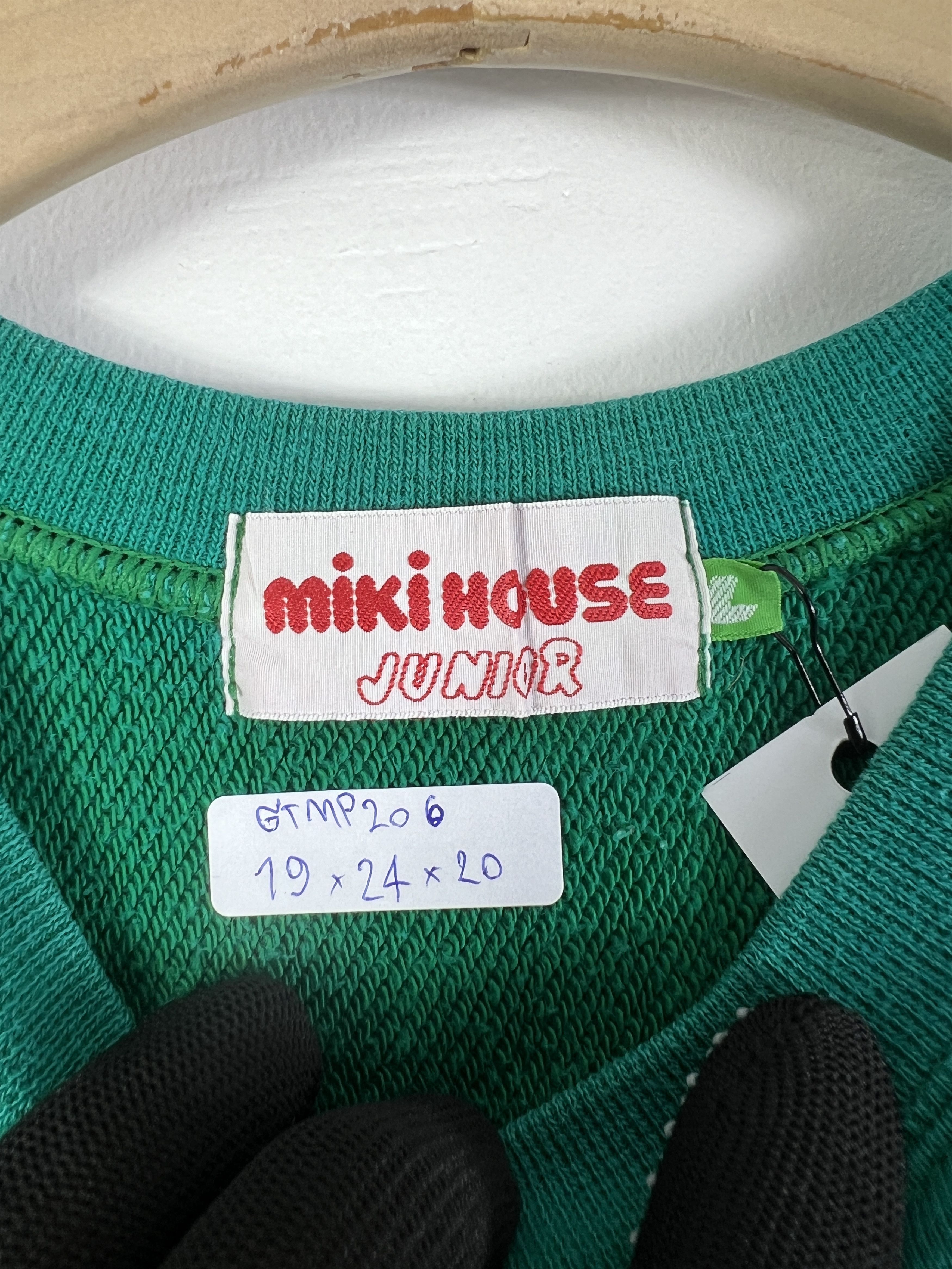 Japanese Brand Mikihouse Junior Big Logo Sweatshirt (YL) GTMP206 Size US XS / EU 42 / 0 - 3 Thumbnail