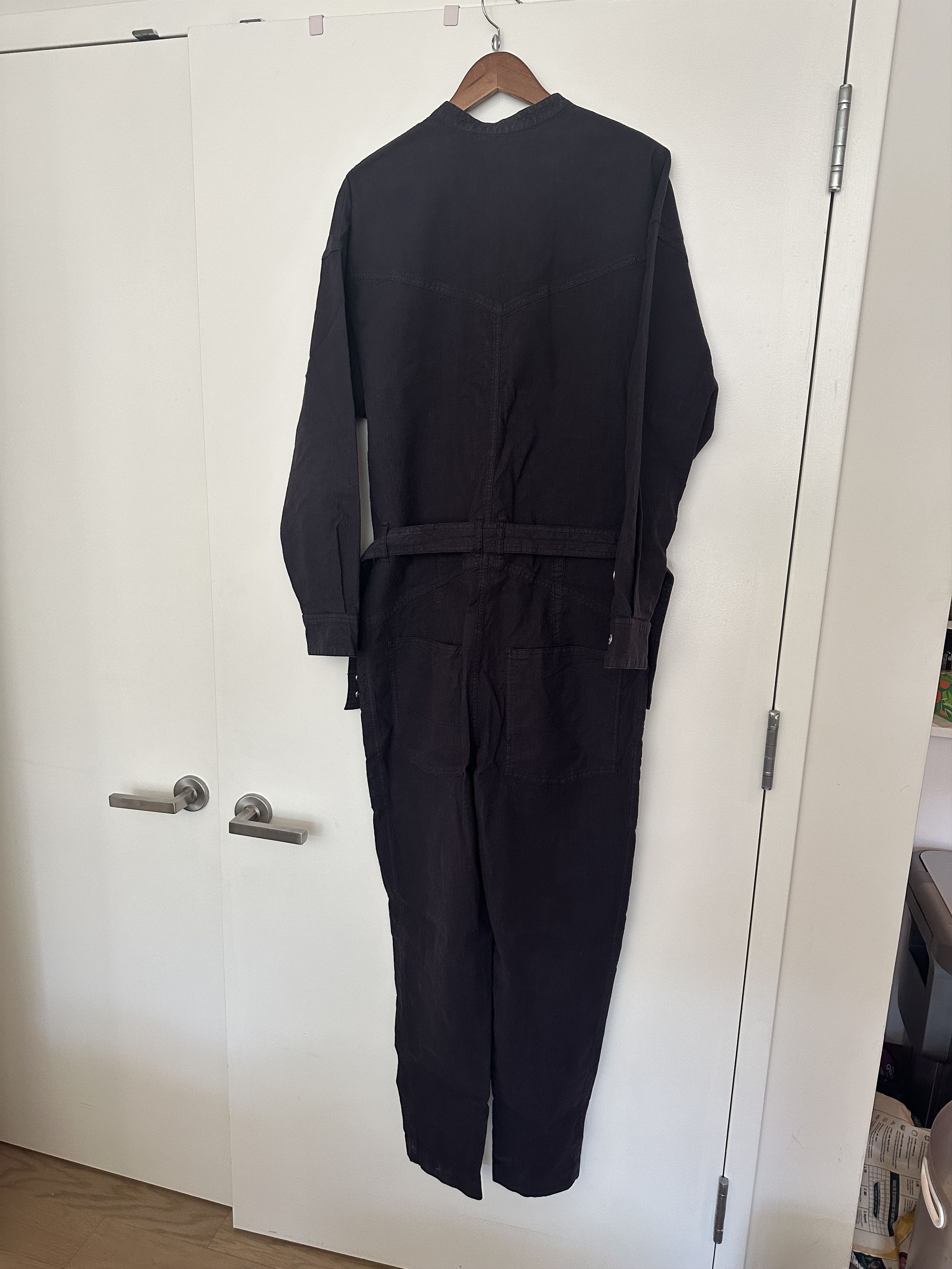 Isabel Marant Enunio Linen-blend Belted Jumpsuit Size US 32 / EU 48 - 10 Thumbnail