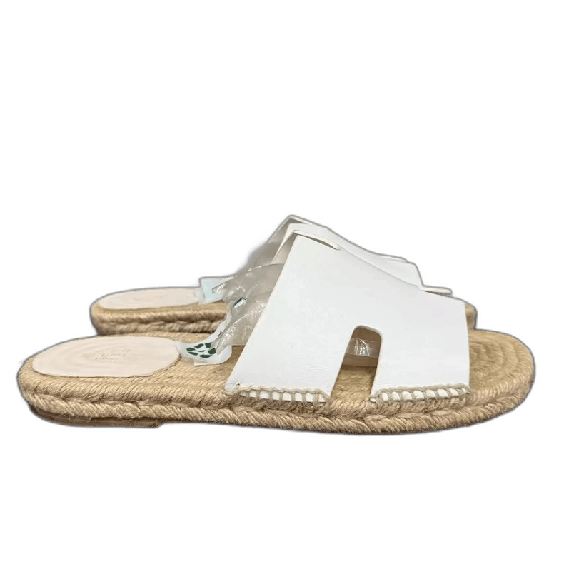 Hermes Hermes White Slide Sandals Size 41-2506 Size US 10 / EU 43 - 1 Thumbnail