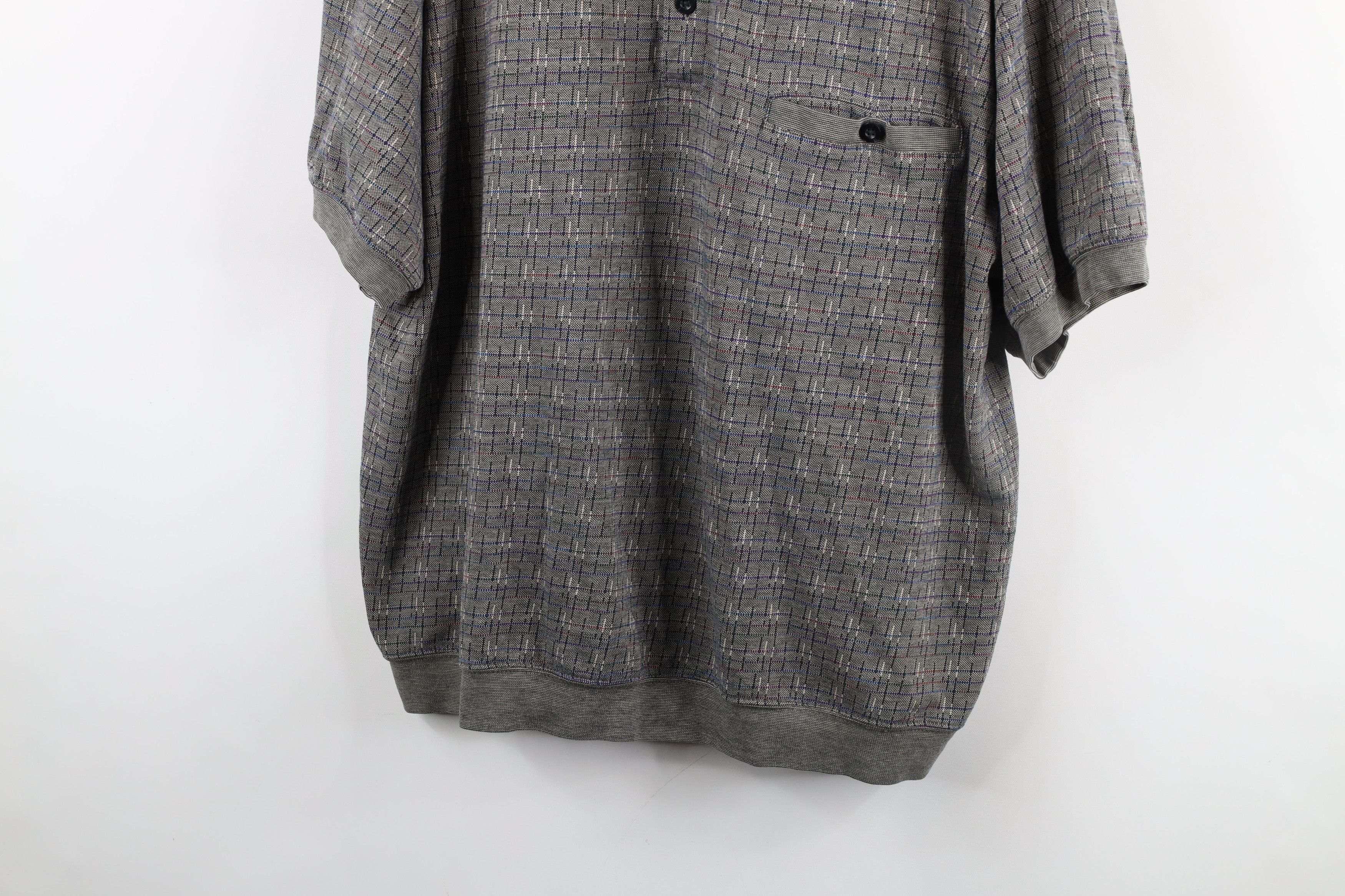 Vintage Vintage 90s Streetwear Rainbow Striped Collared Polo Shirt Size US XL / EU 56 / 4 - 3 Thumbnail