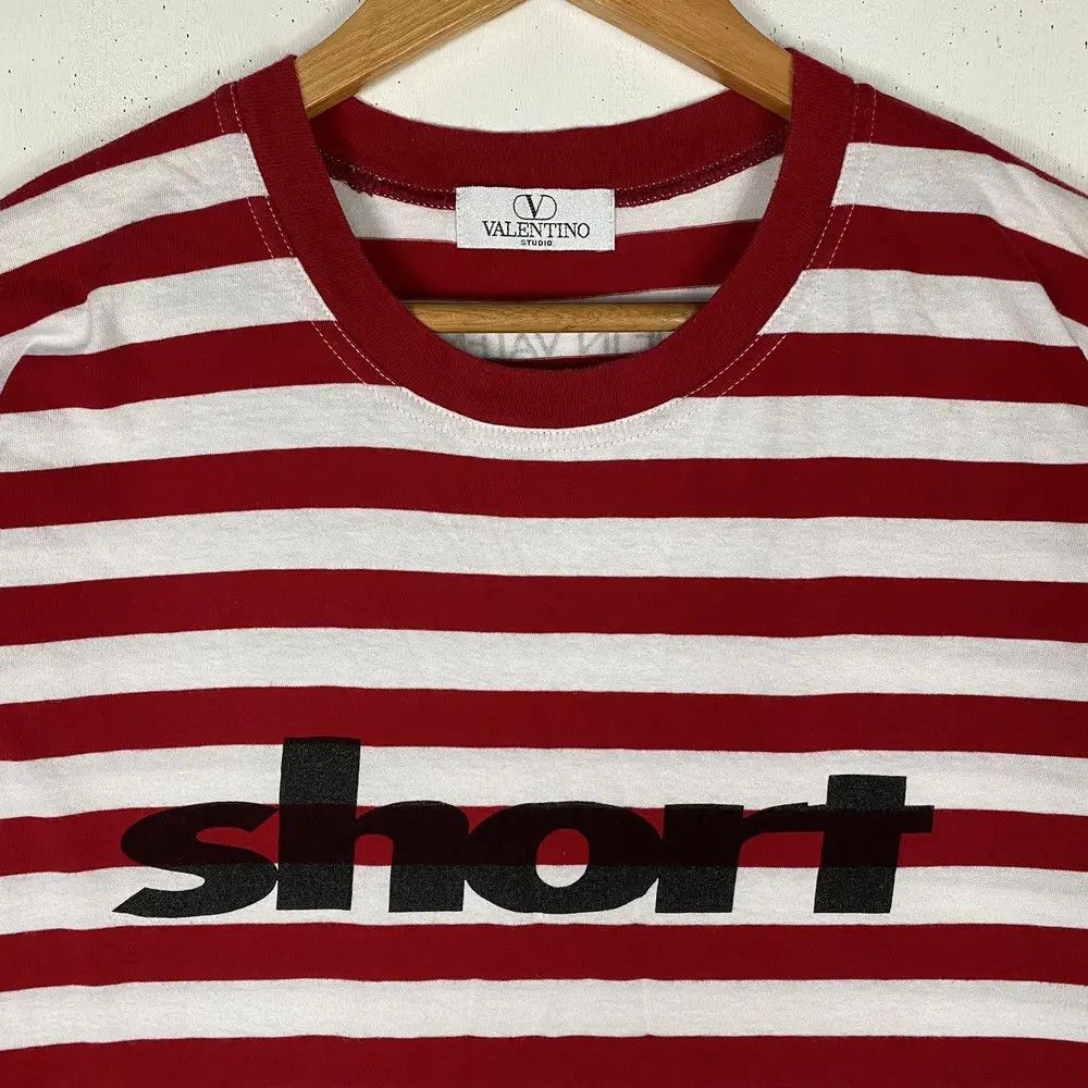 Valentino VINTAGE 90's VALENTINO STUDIO STRIPED TEE Size US L / EU 52-54 / 3 - 3 Thumbnail