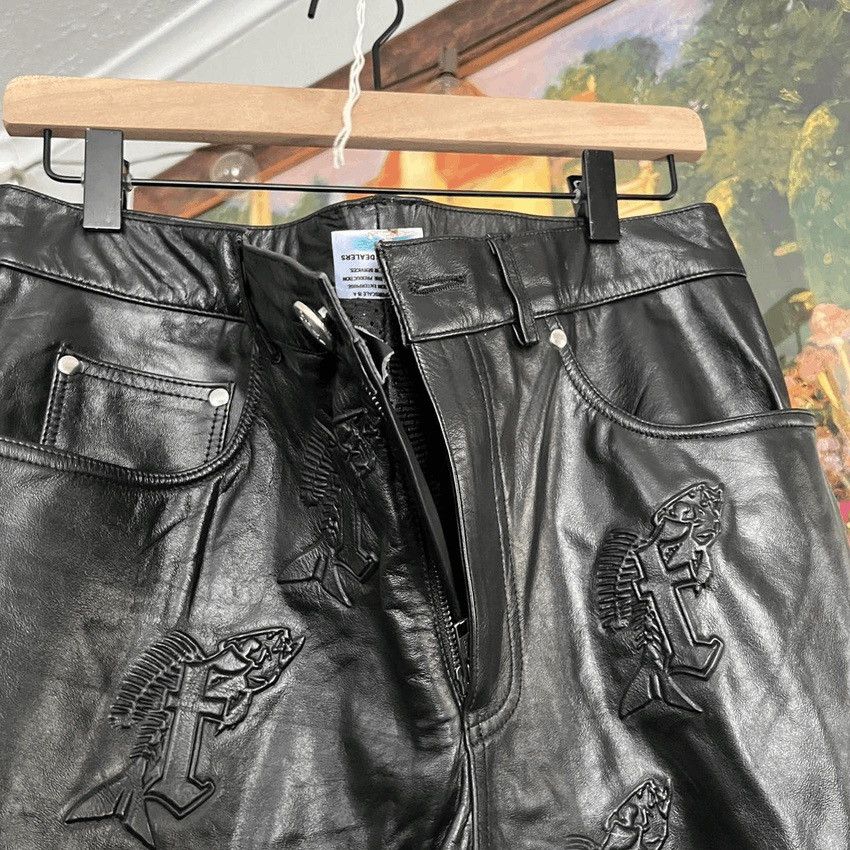 Designer Fishingforscale LeatherPants Size US 34 / EU 50 - 3 Thumbnail