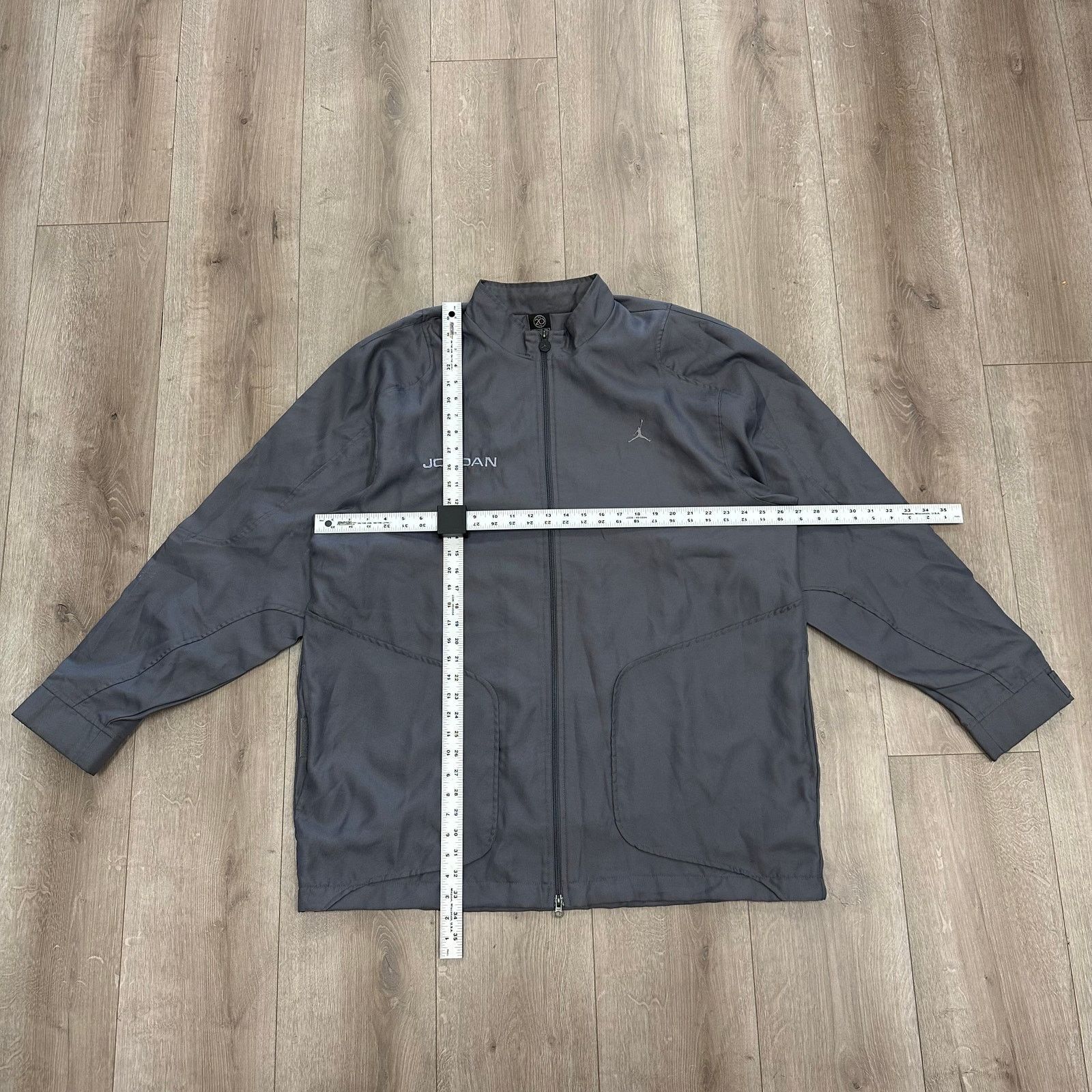 Jordan Brand Vintage 2000s Jordan Brand Zip Up Jacket Gray XXL 2XL B13 Size US XXL / EU 58 / 5 - 2 Thumbnail