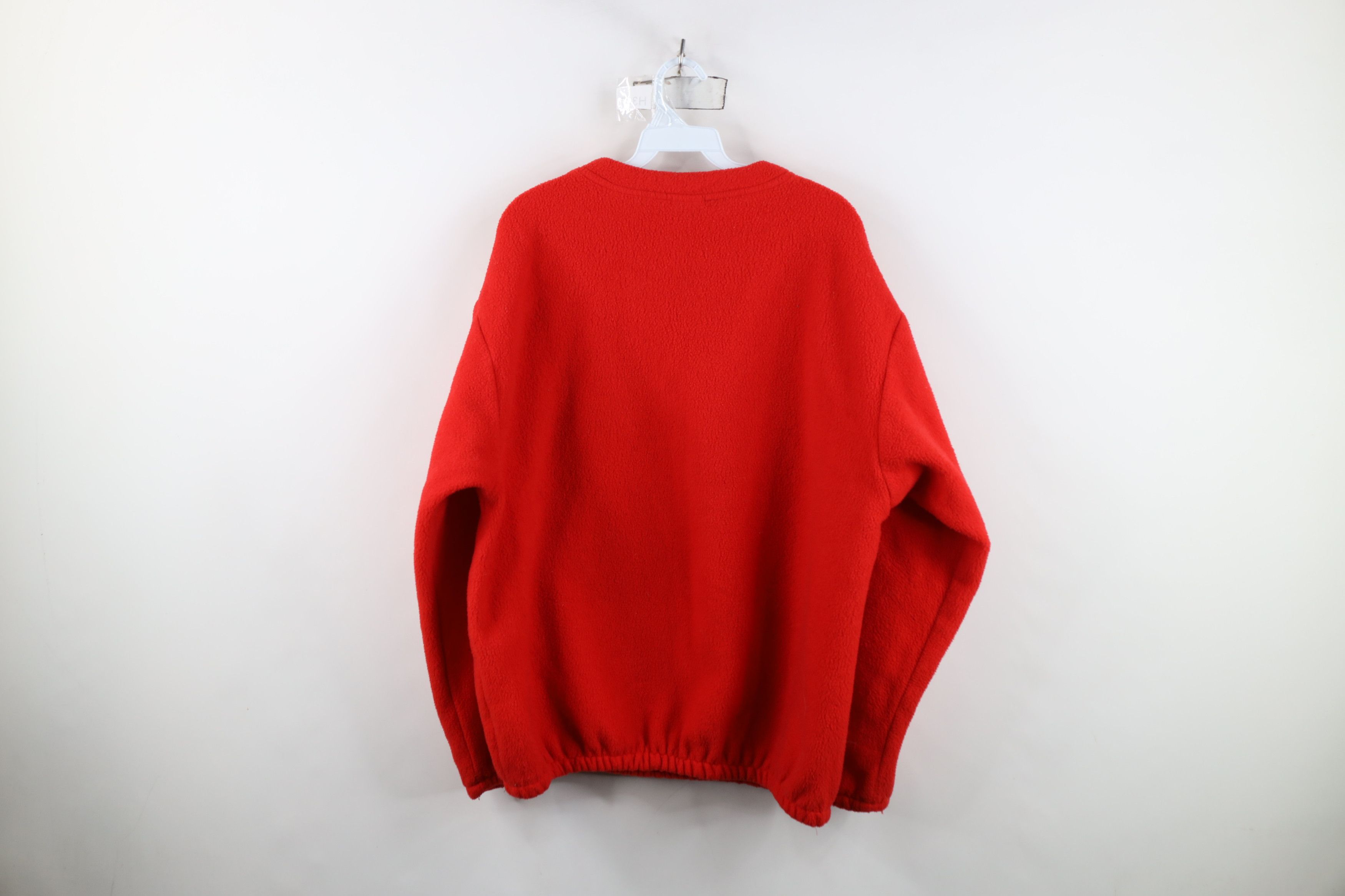 Vintage Vintage 90s Ohio State University Fleece Sweatshirt Red USA Size XL / US 12-14 / IT 48-50 - 10 Thumbnail