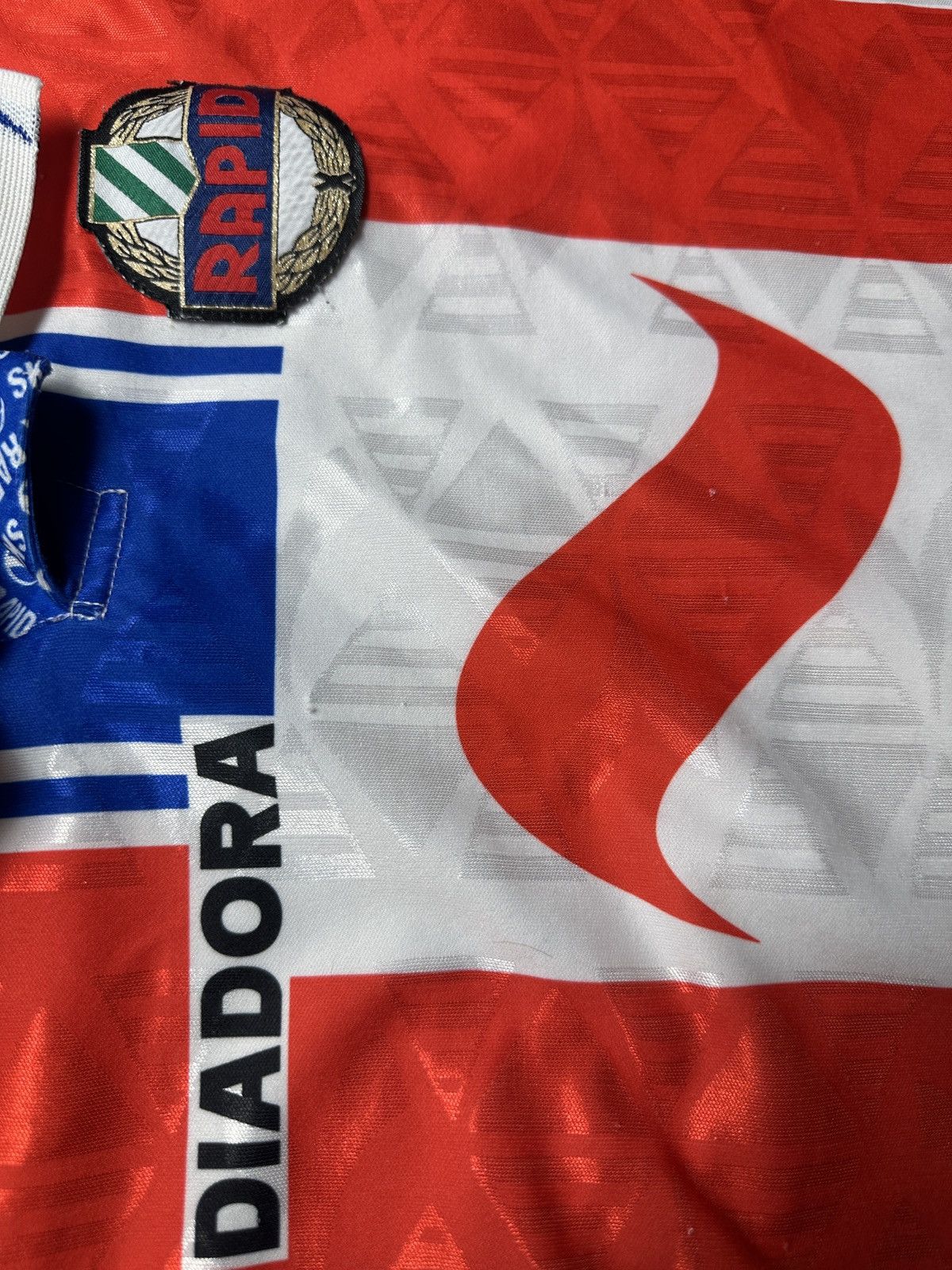 Diadora Vintage 1996 1997 SK Rapid Wien Away Diadora Football 6 Size US L / EU 52-54 / 3 - 4 Thumbnail