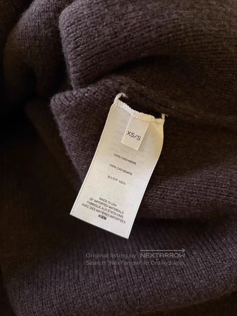 The Row The Row Loose Fit Brown Cashmere Knit Sweater Size XS / US 0-2 / IT 36-38 - 6 Thumbnail