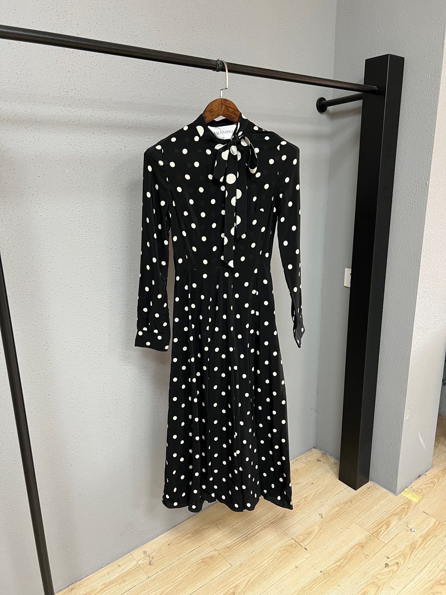 Valentino Valentino Black Polka Dot Dress Size S / US 4 / IT 40 - 1 Thumbnail