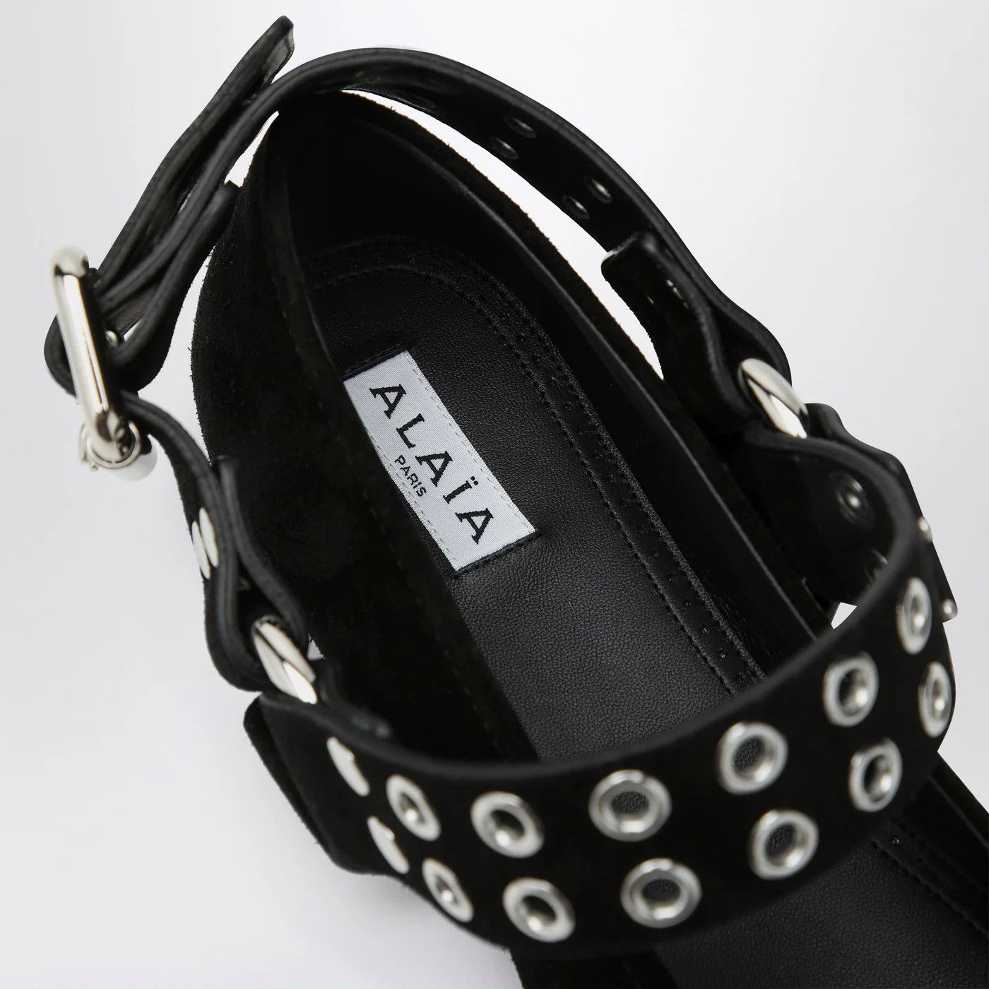 Alaia o1d2blof0426 Suede Flat Biker Ballerina in Black Size US 7 / IT 37 - 6 Thumbnail