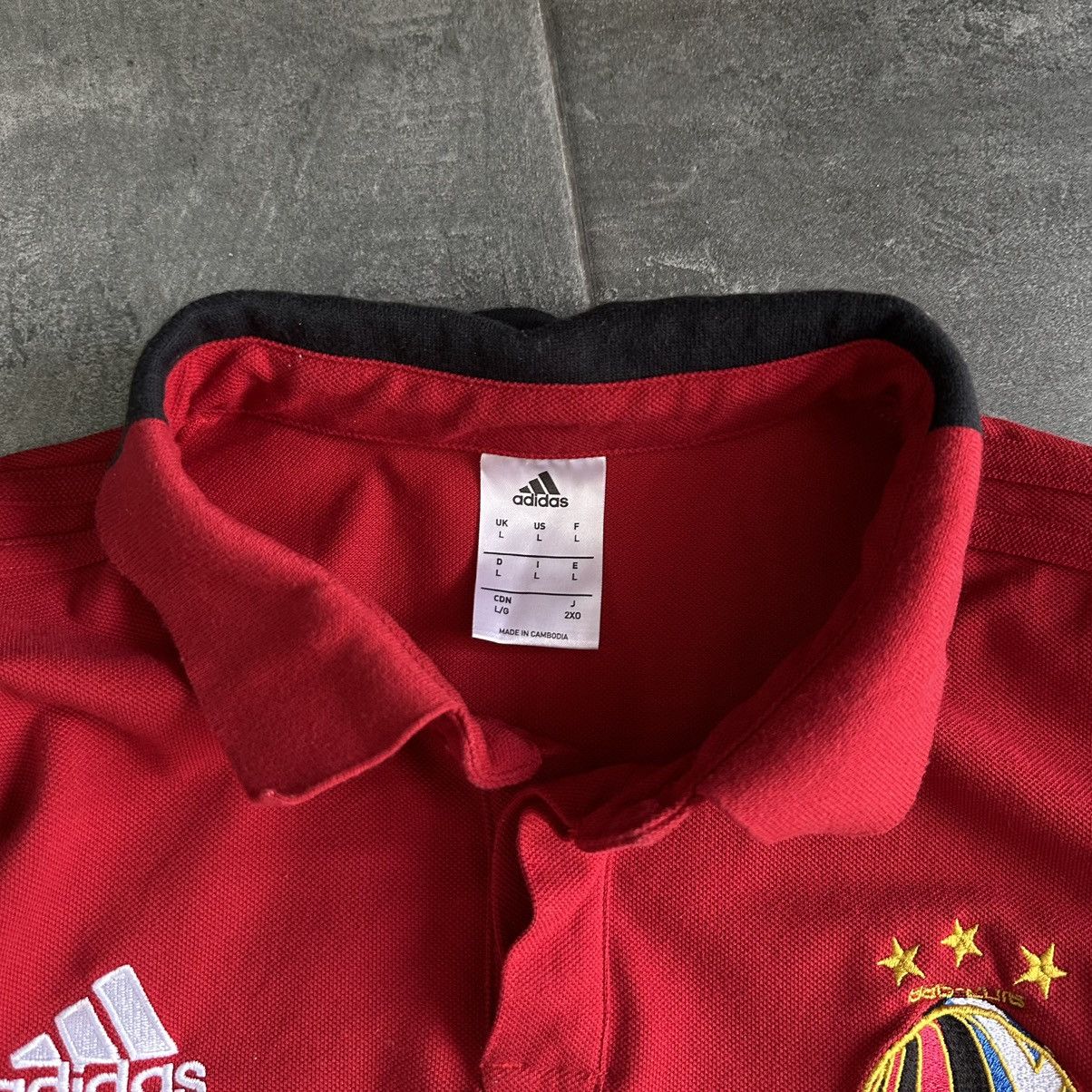 Adidas × Vintage Vintage Adidas Mill In AC Polo T-shirts Sport-wear Size US L / EU 52-54 / 3 - 8 Thumbnail