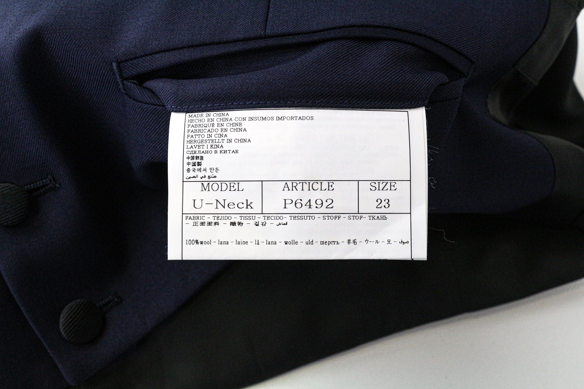Suitsupply UK36S Navy Slim Wool Tuxedo Suit 75883 Size 36S - 8 Thumbnail