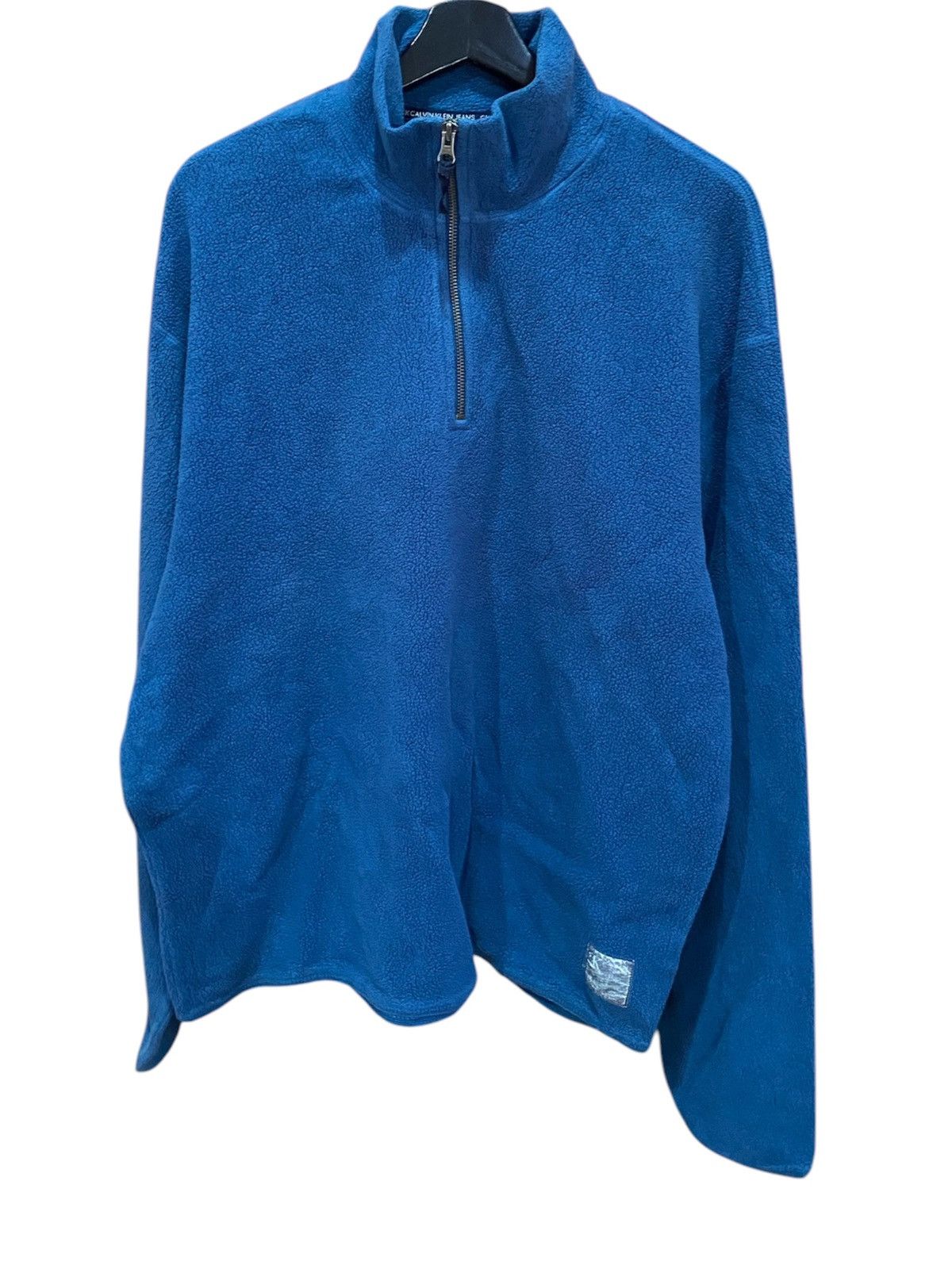 Calvin Klein VINTAGE CALVIN KLIEN HALF ZIPPER FLEECE Size US XL / EU 56 / 4 - 1 Thumbnail