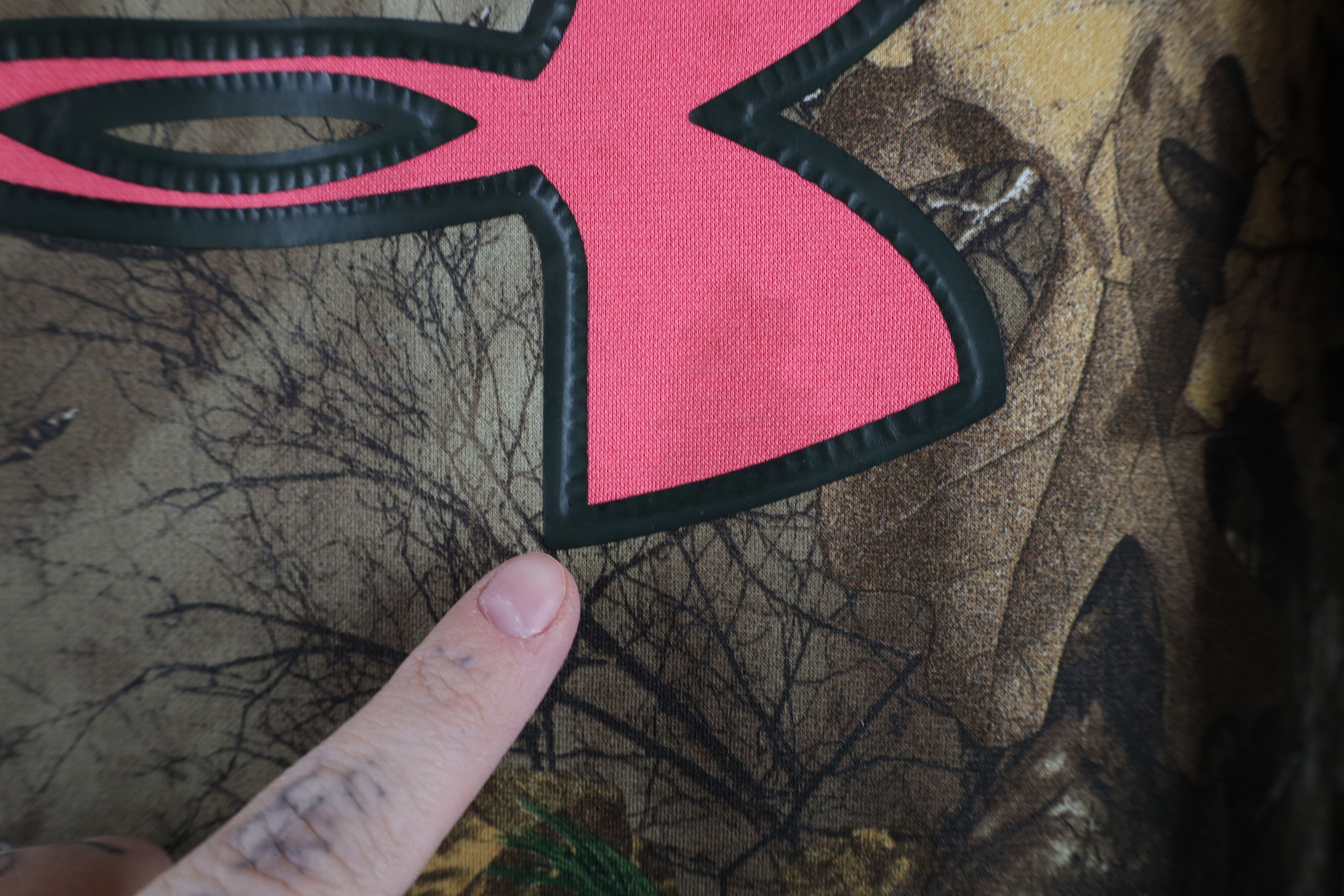 Under Armour × Vintage Under Armour Big Logo Realtree Camouflage Hoodie Sweatshirt Size L / US 10 / IT 46 - 6 Thumbnail