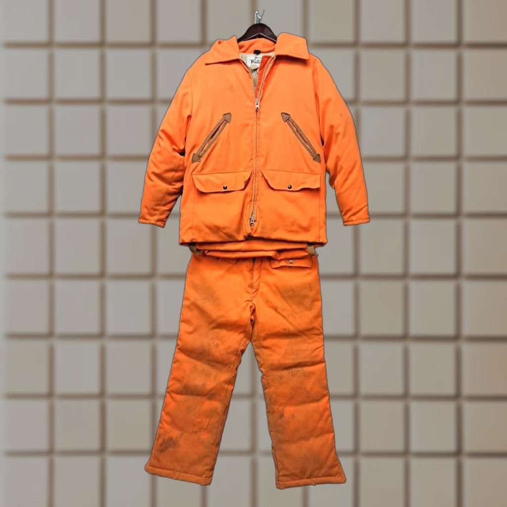 80s USA製 Woolrich hunting jacket オレンジカモ Woolrich Orange Hunting Jacket | Grailed