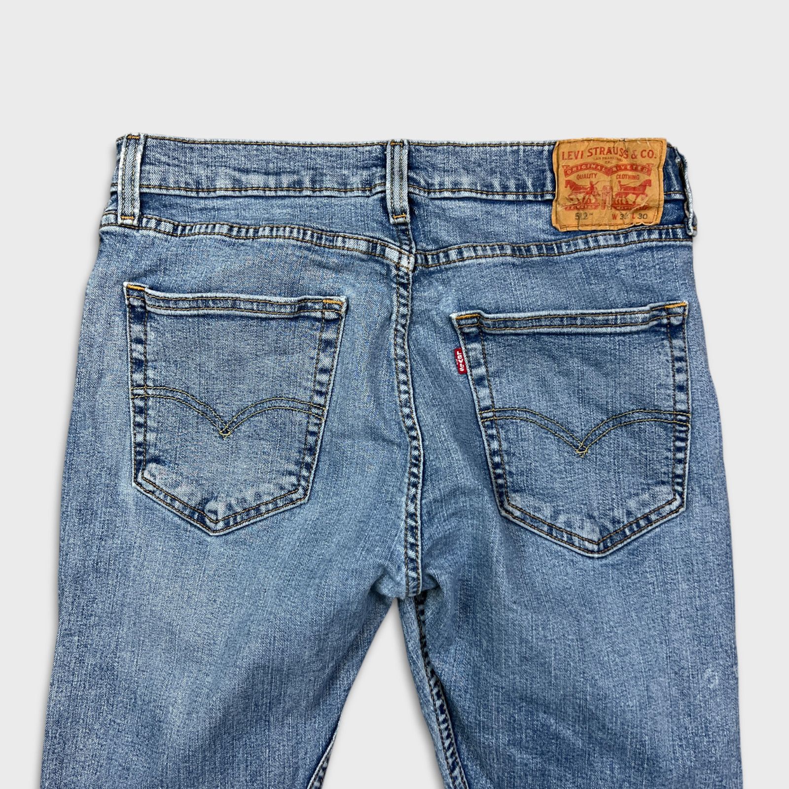 Levi's × Vintage Levi's 502 Jeans Mens 32x28 Regular Taper Fit Denim Pants Size US 32 / EU 48 - 6 Thumbnail
