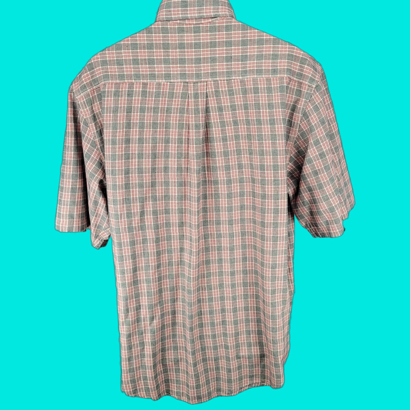 Carhartt VINTAGE Carhartt Shirt Button-Up Short Sleeve Plaid Red Black 100% Cotton Large Mens Size US L / EU 52-54 / 3 - 1 Thumbnail